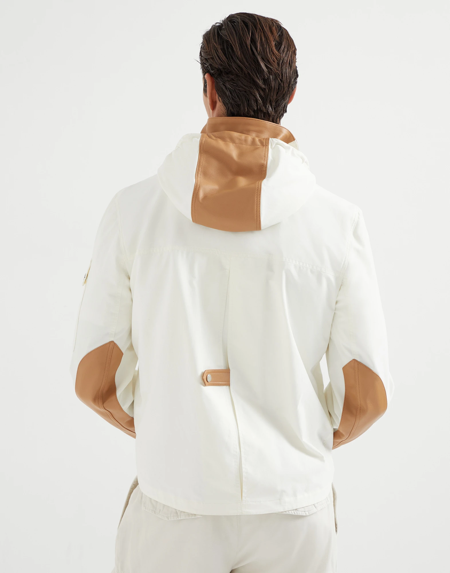 Gabardine outerwear jacket