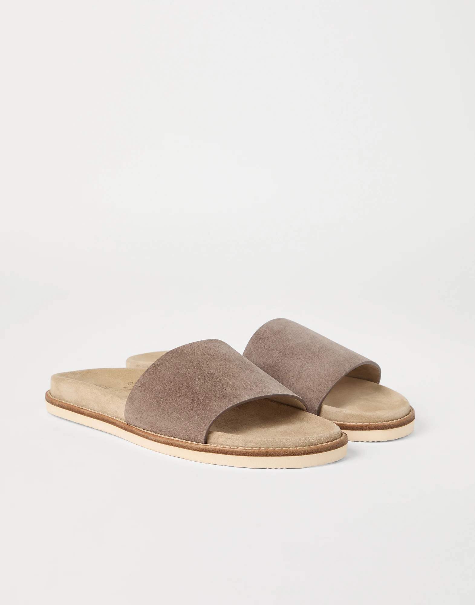 Suede slides