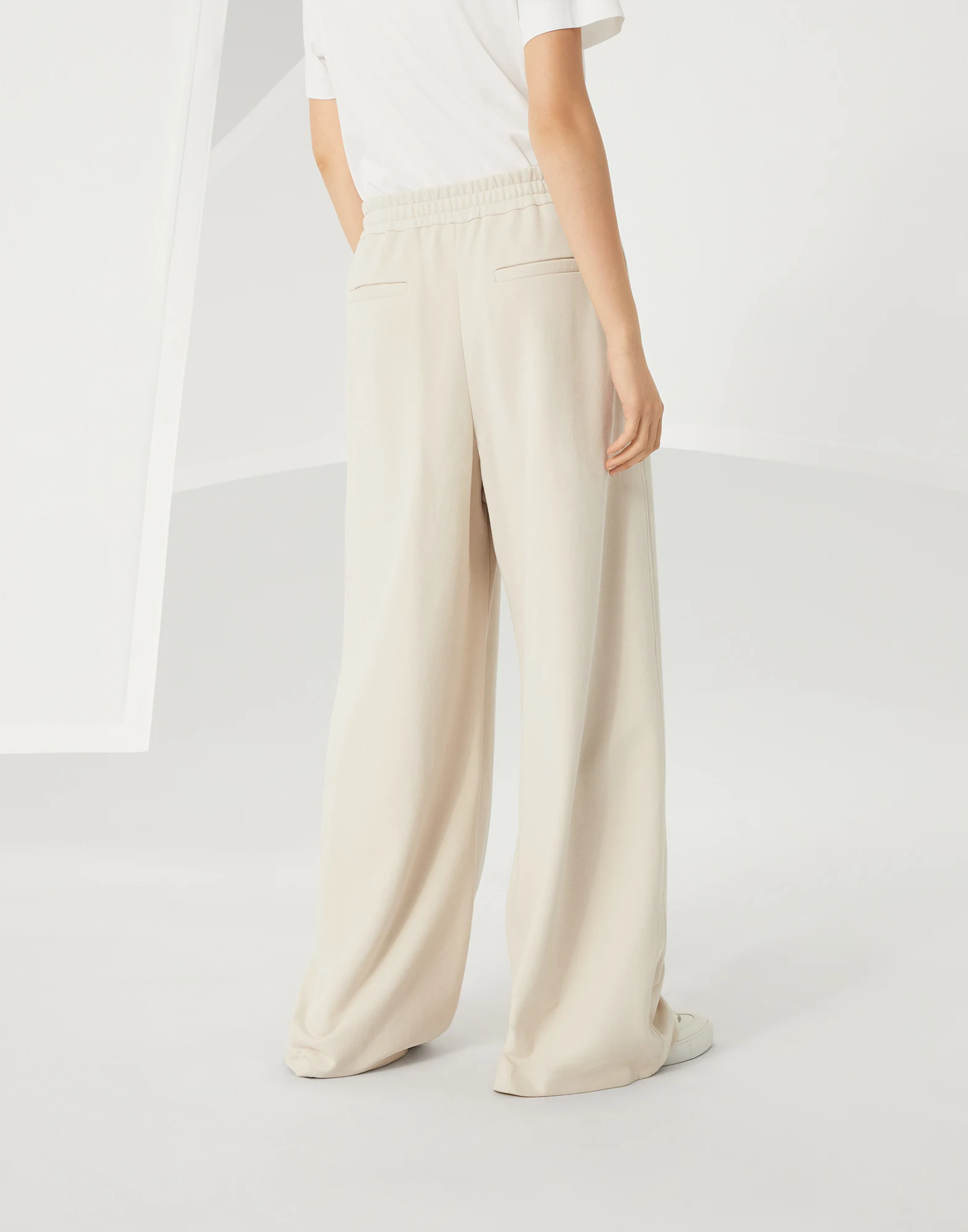 Smooth French terry trousers
