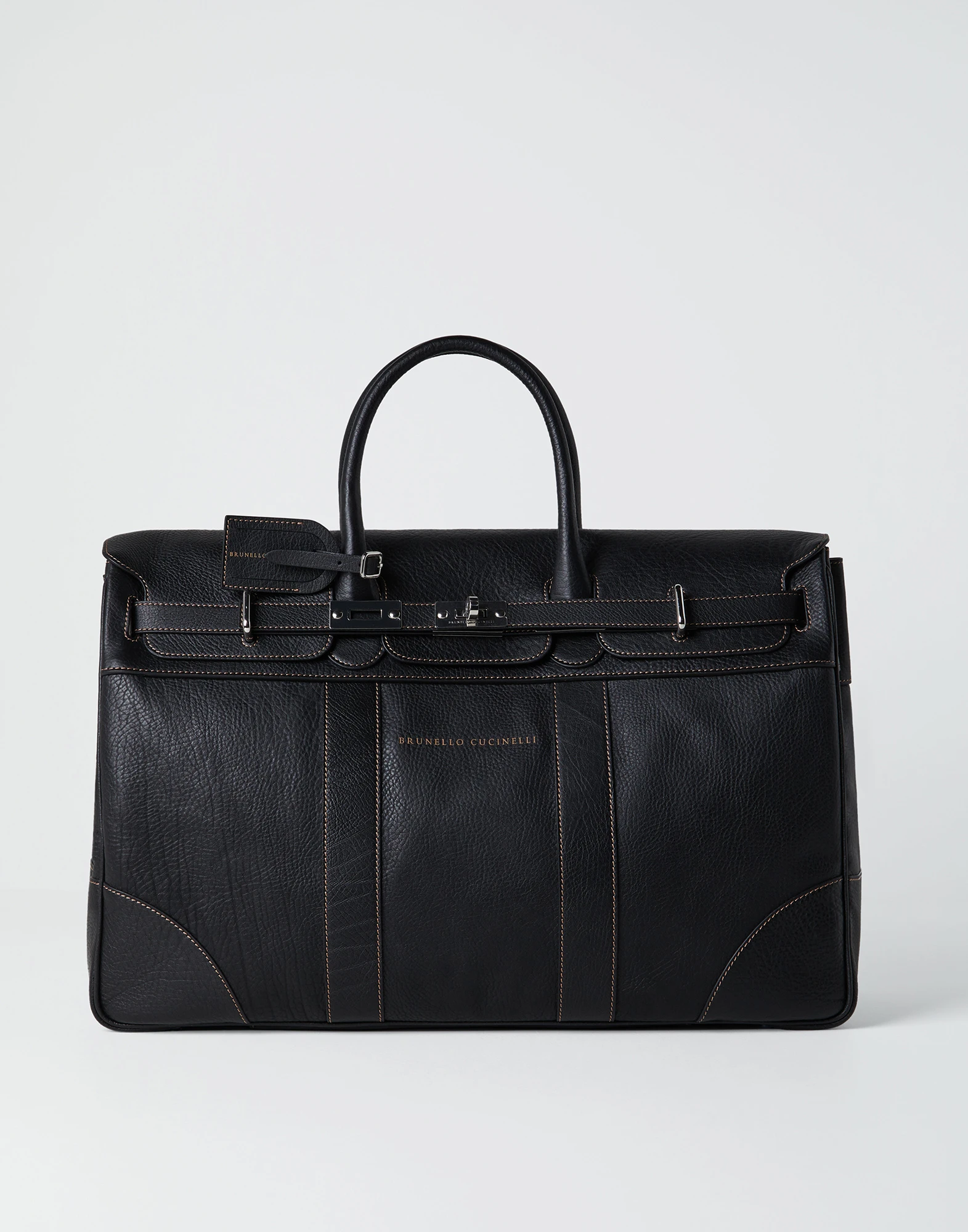 Grained calfskin Country Weekender bag