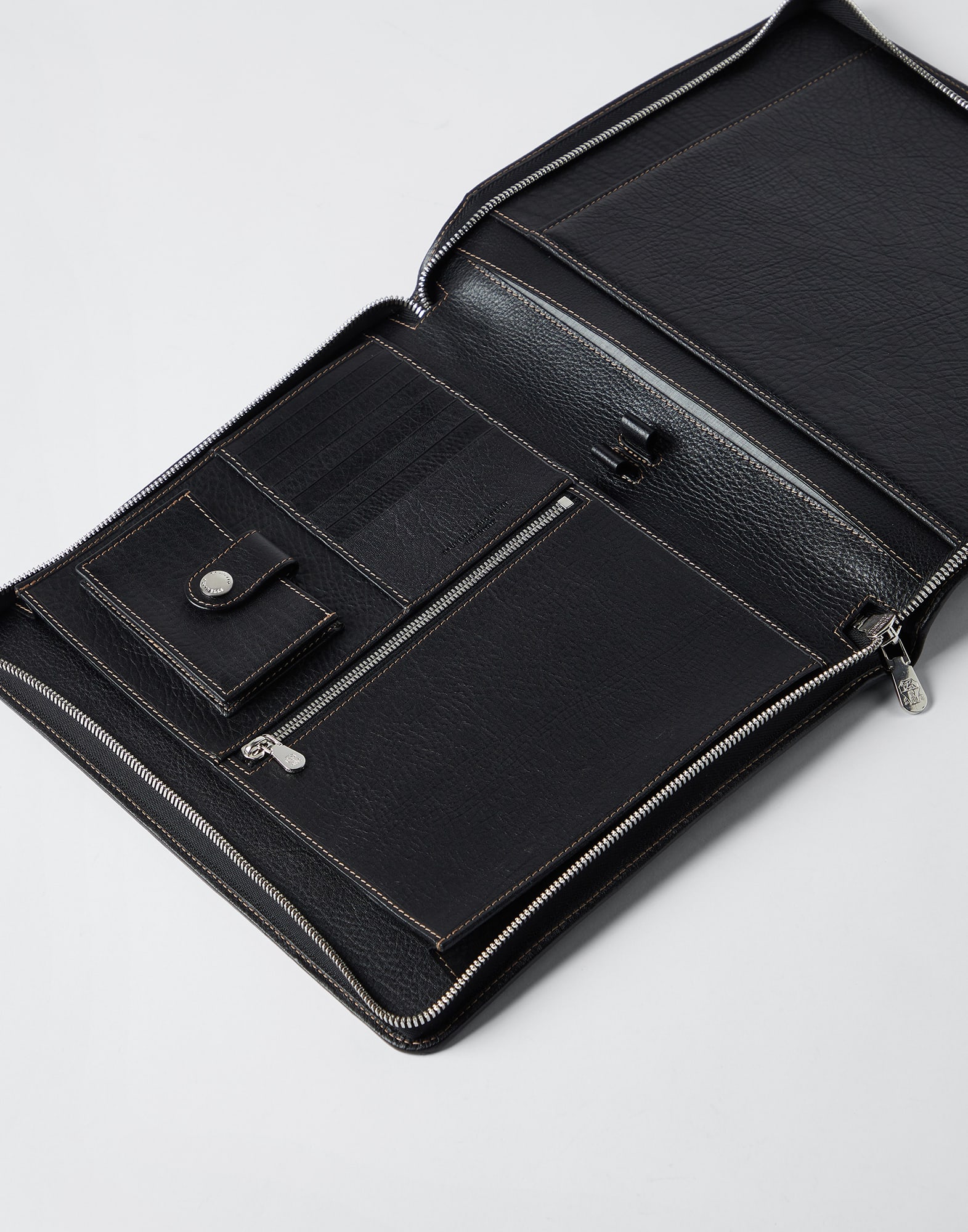 Grained calfskin document holder