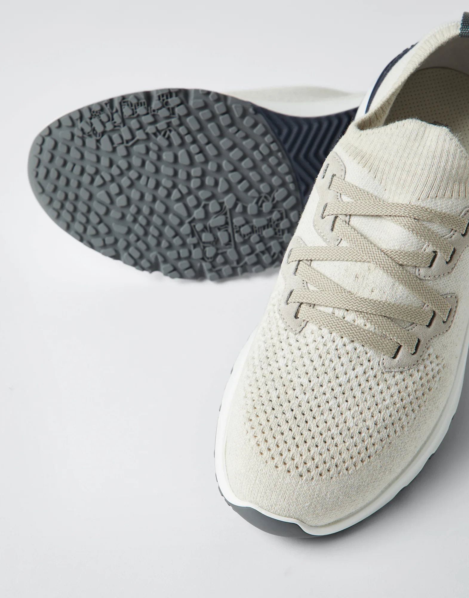 Cotton chine knit runners