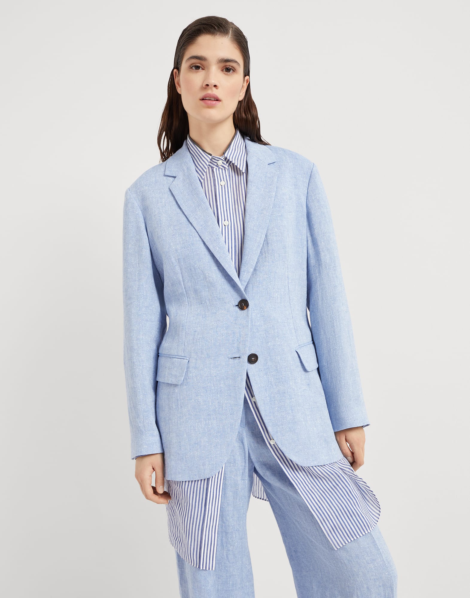 Sparkling canvas blazer