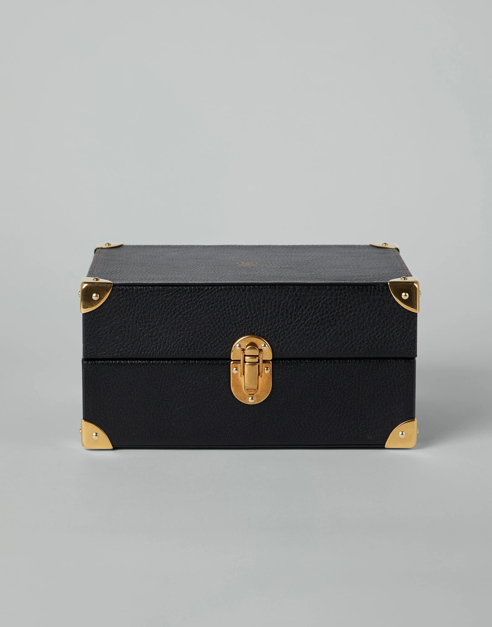 Grained calfskin watch box