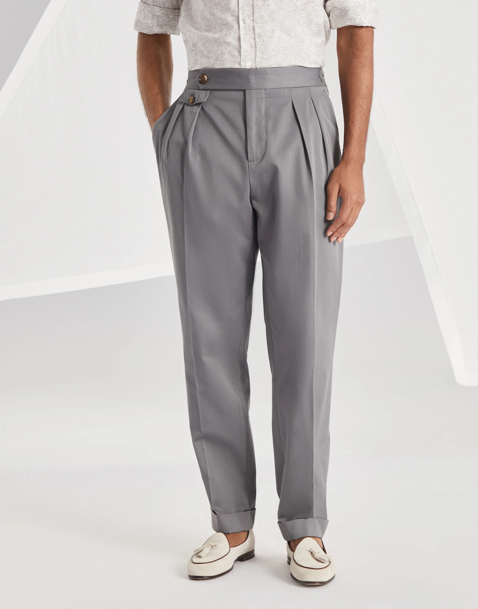 Gabardine trousers