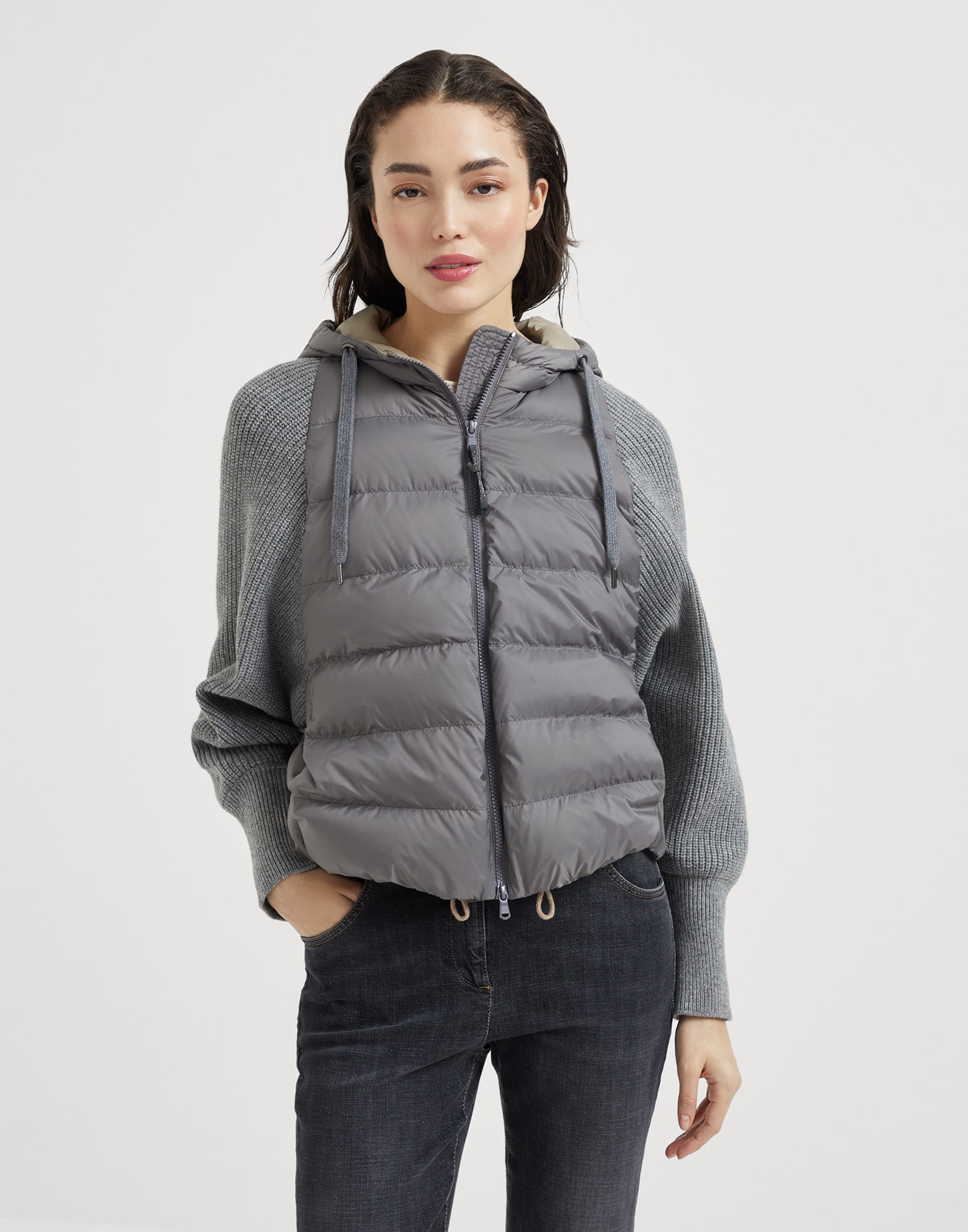 Nylon down jacket