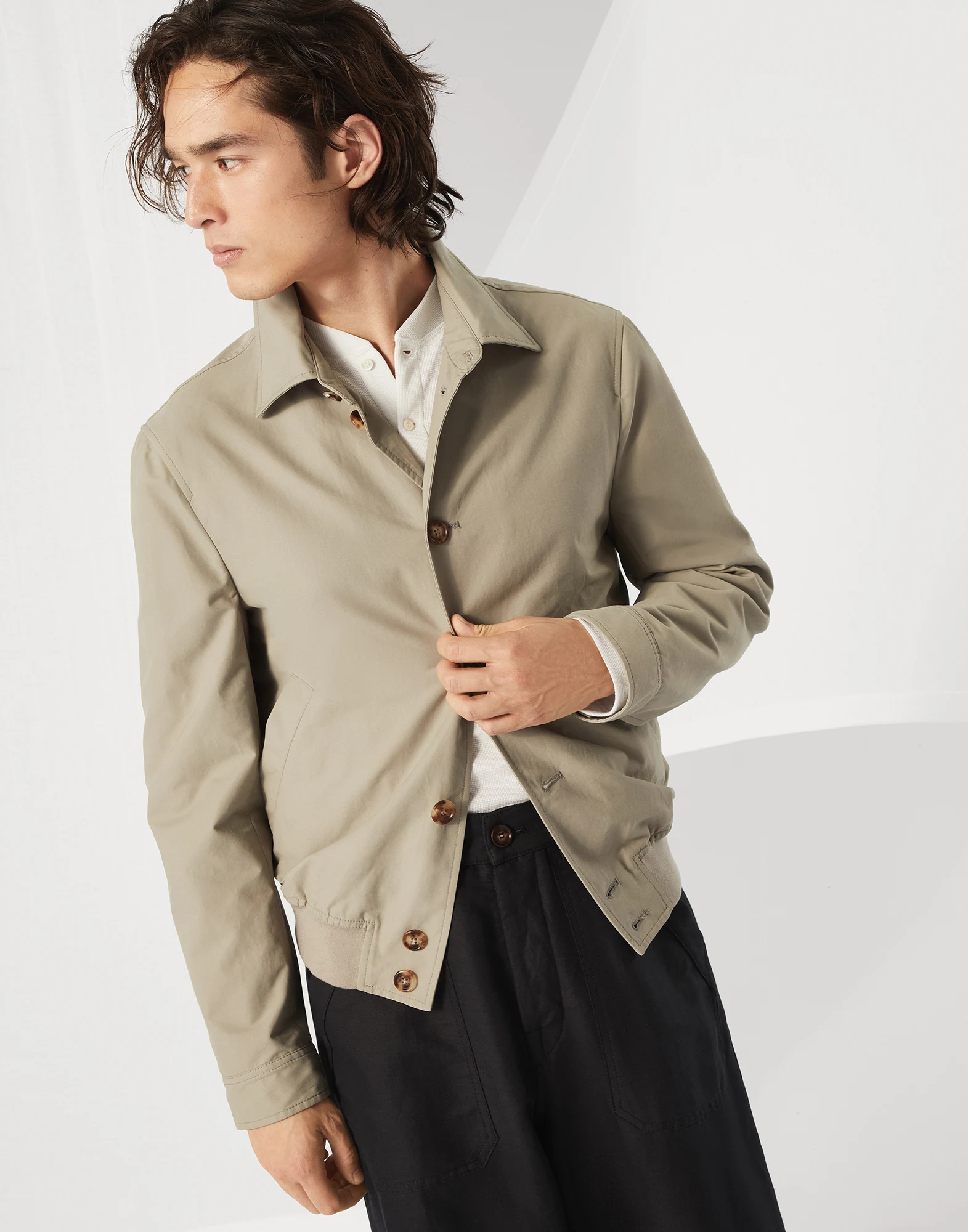 Water-resistant bomber jacket