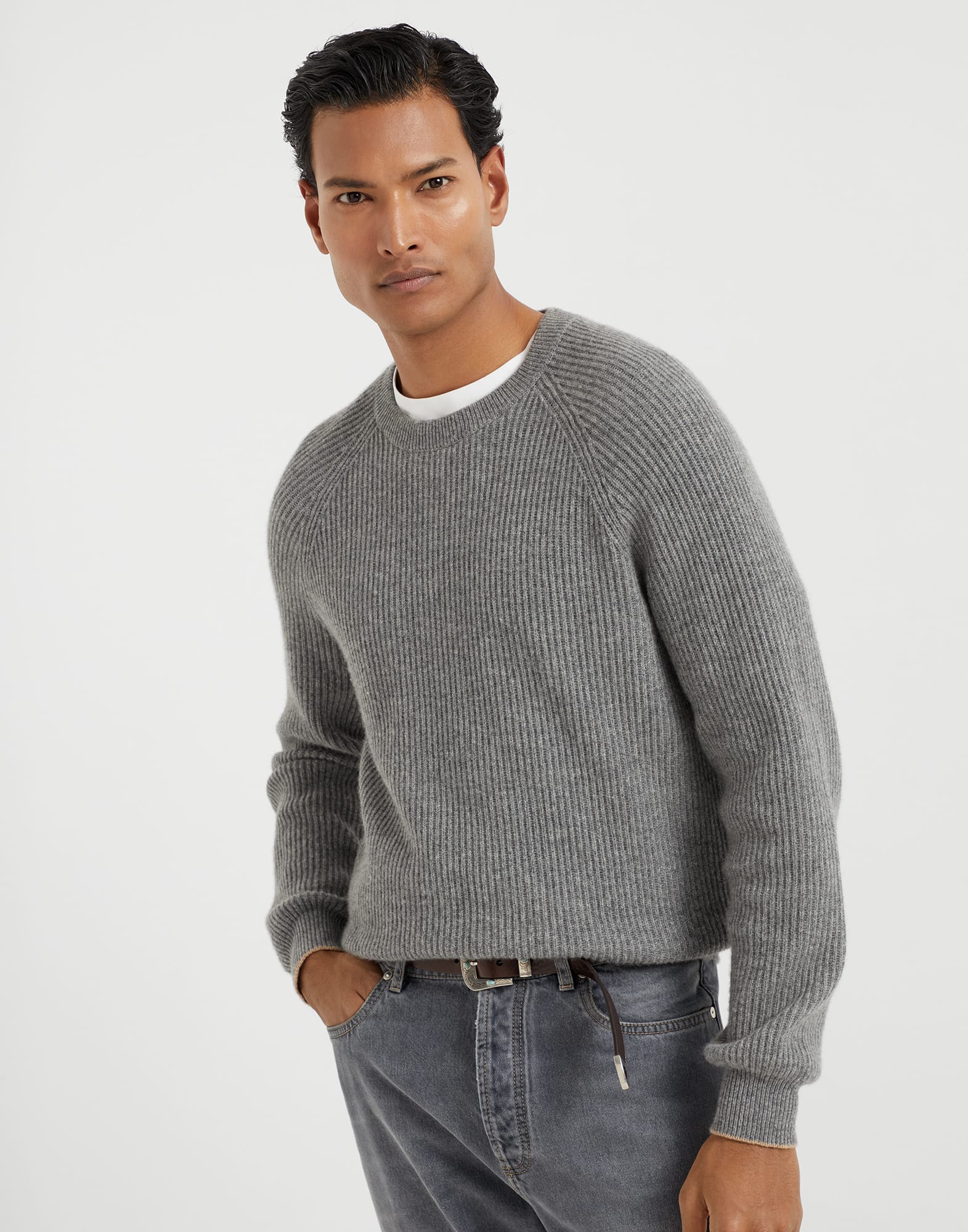 English Rib knit sweater