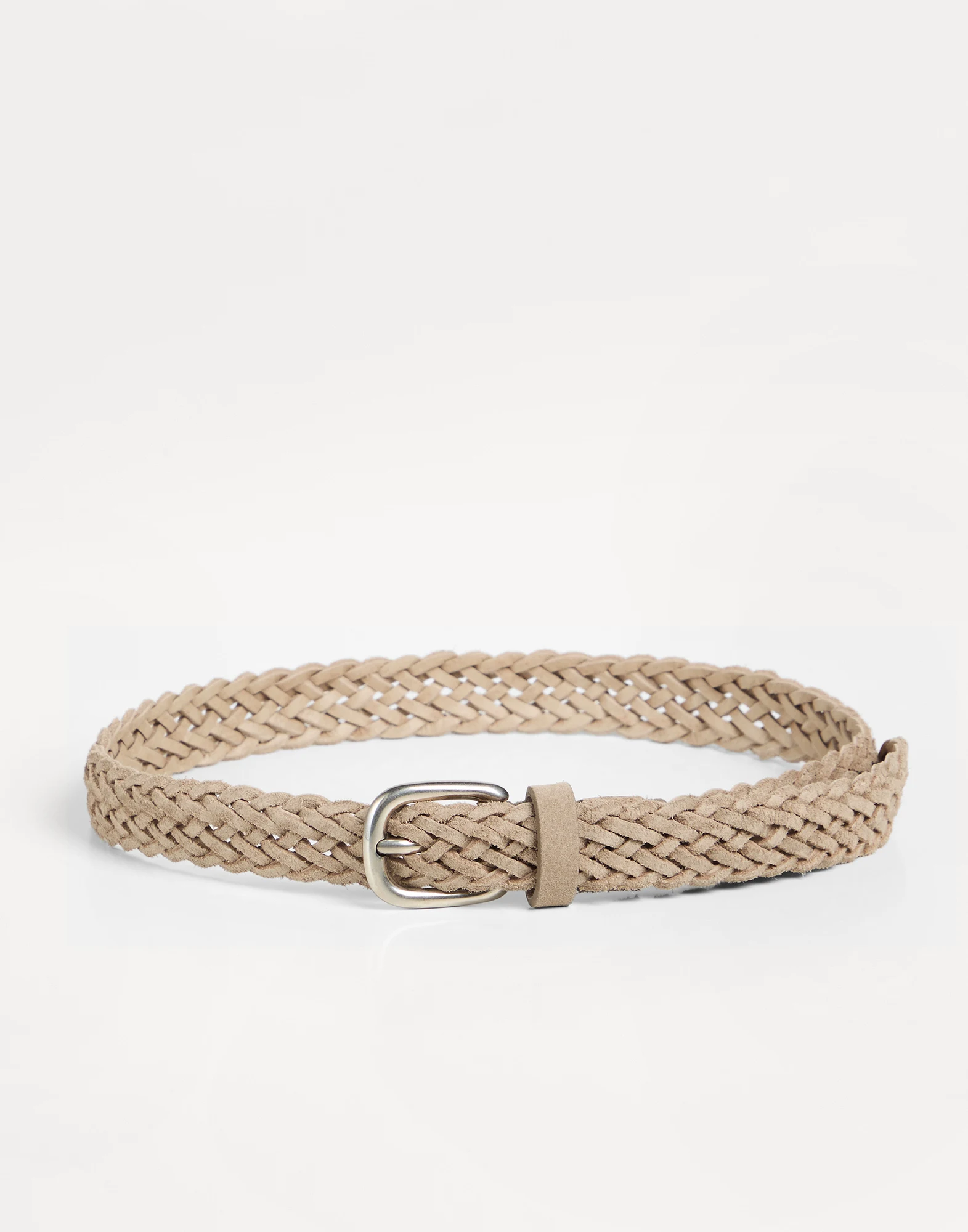 Reversed calfskin belt