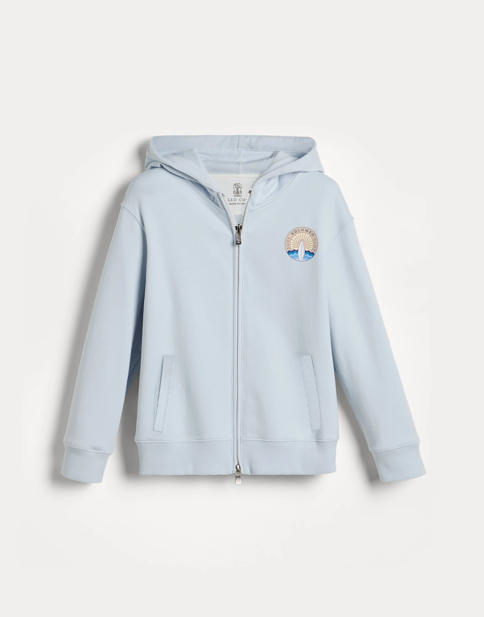 Sweatshirt with hood and graphic