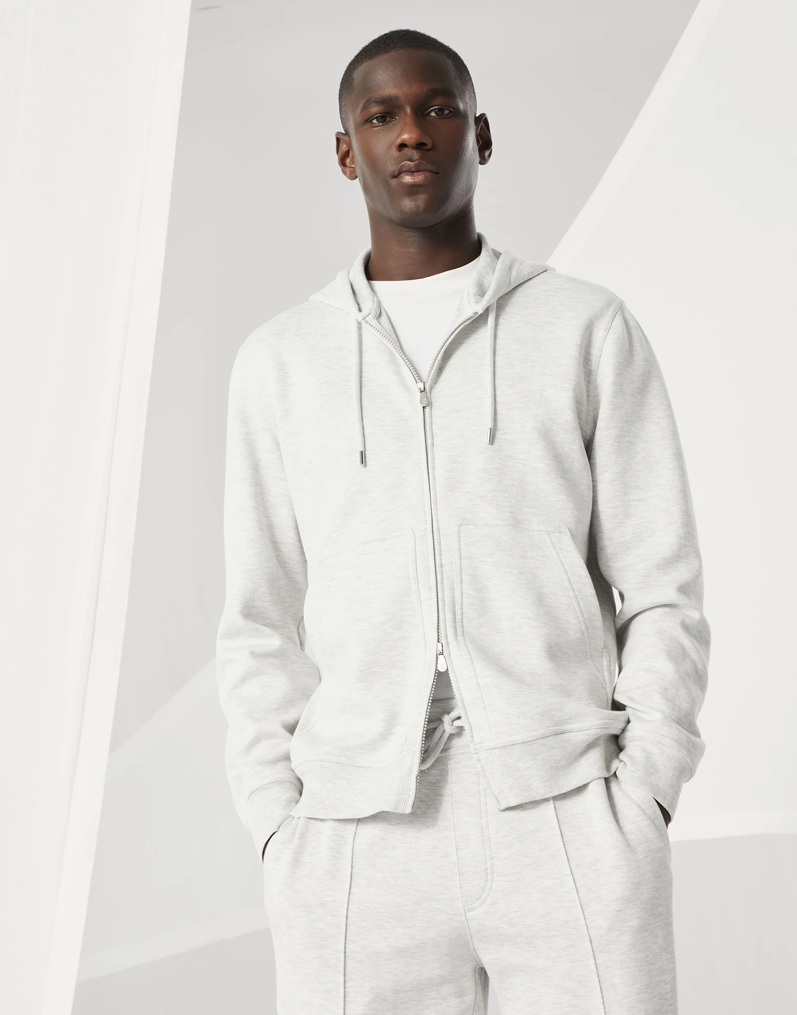 Double cloth sweatshirt
