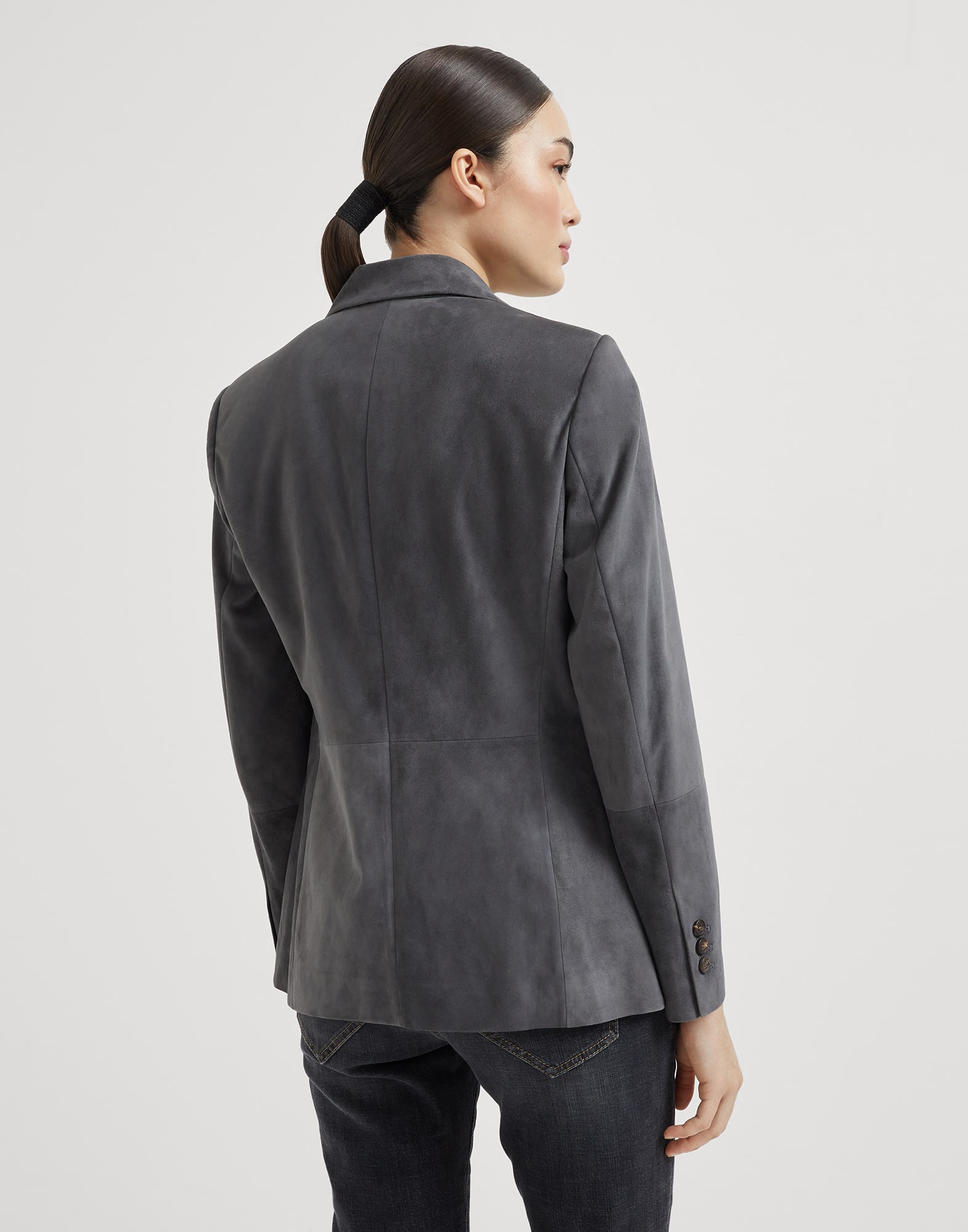 Suede blazer