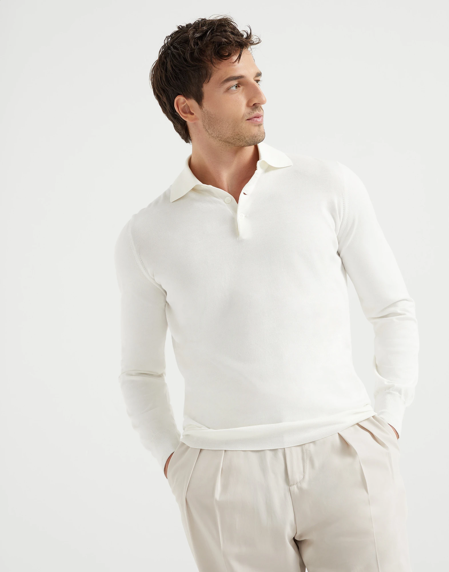 Polo-style sweater