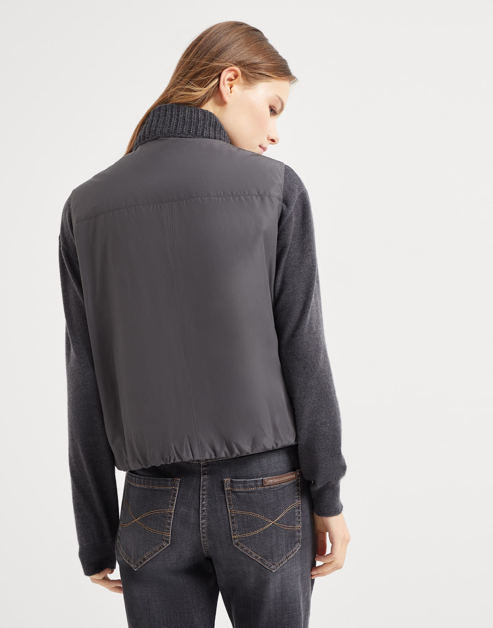 Cashmere down vest