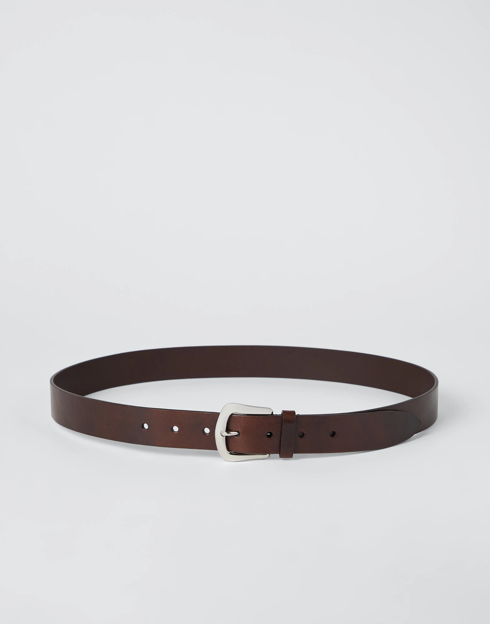 Pull-up calfskin belt