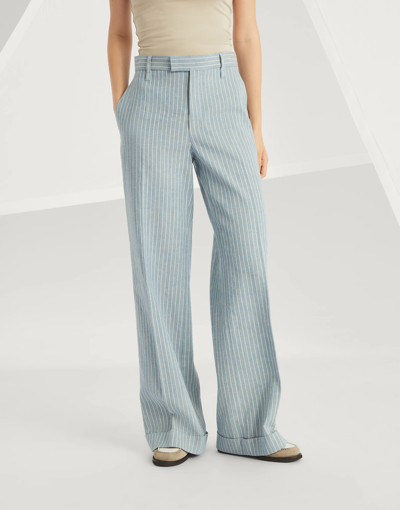 Loose Flared Trousers