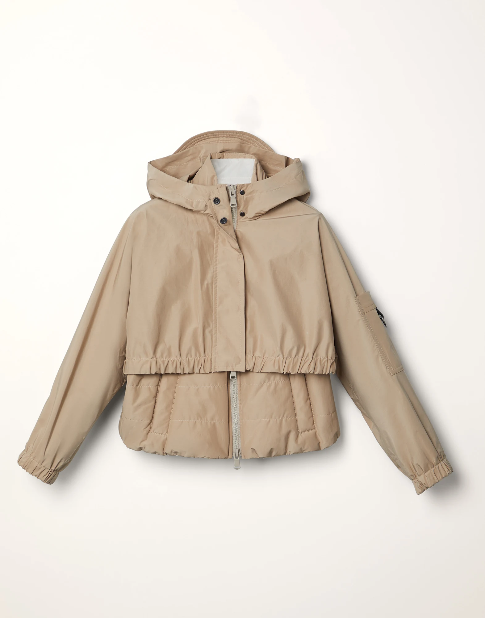 Water-resistant taffeta 3-in-1 outerwear jacket with monili and Thermore? padding