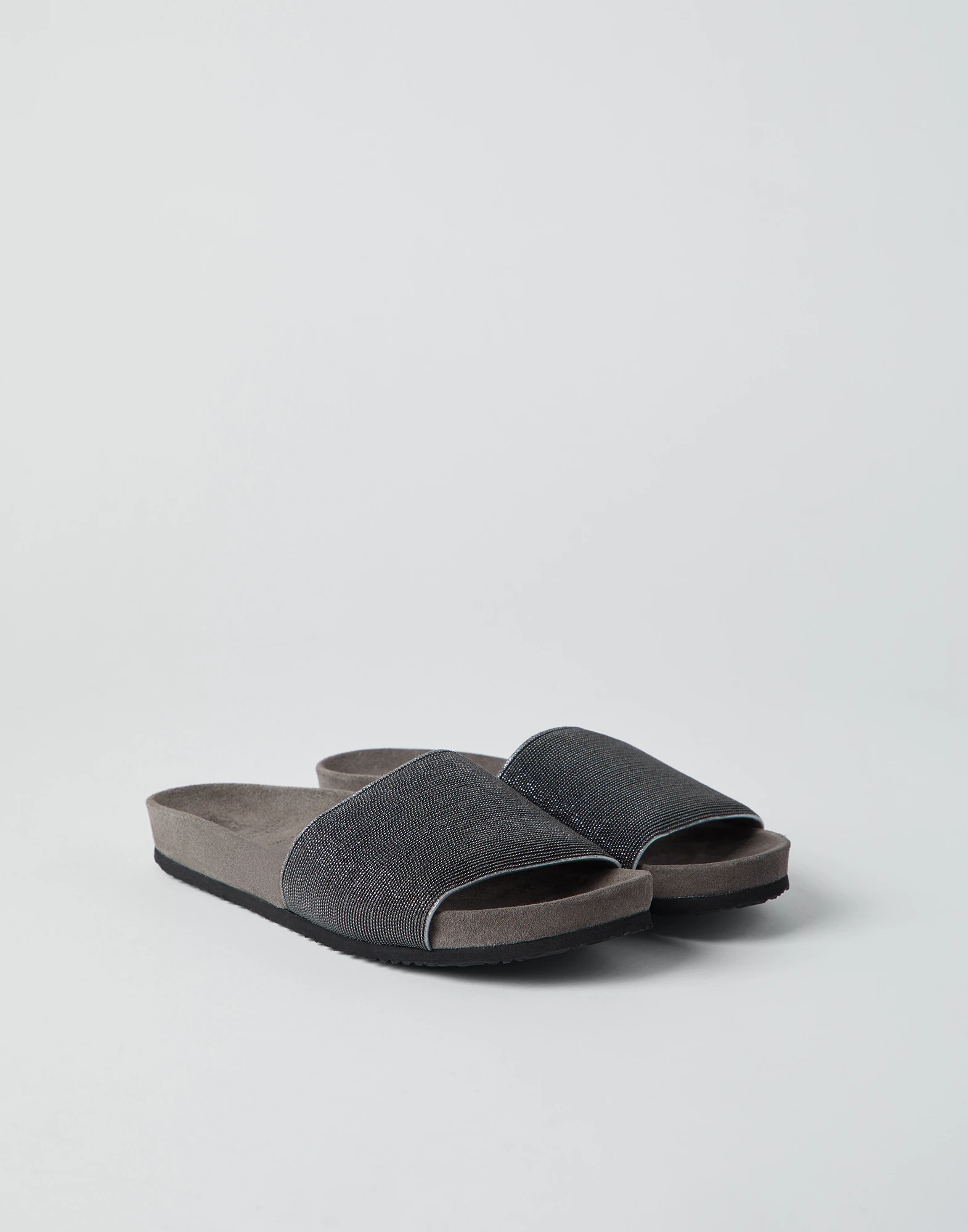 Precious slides in suede