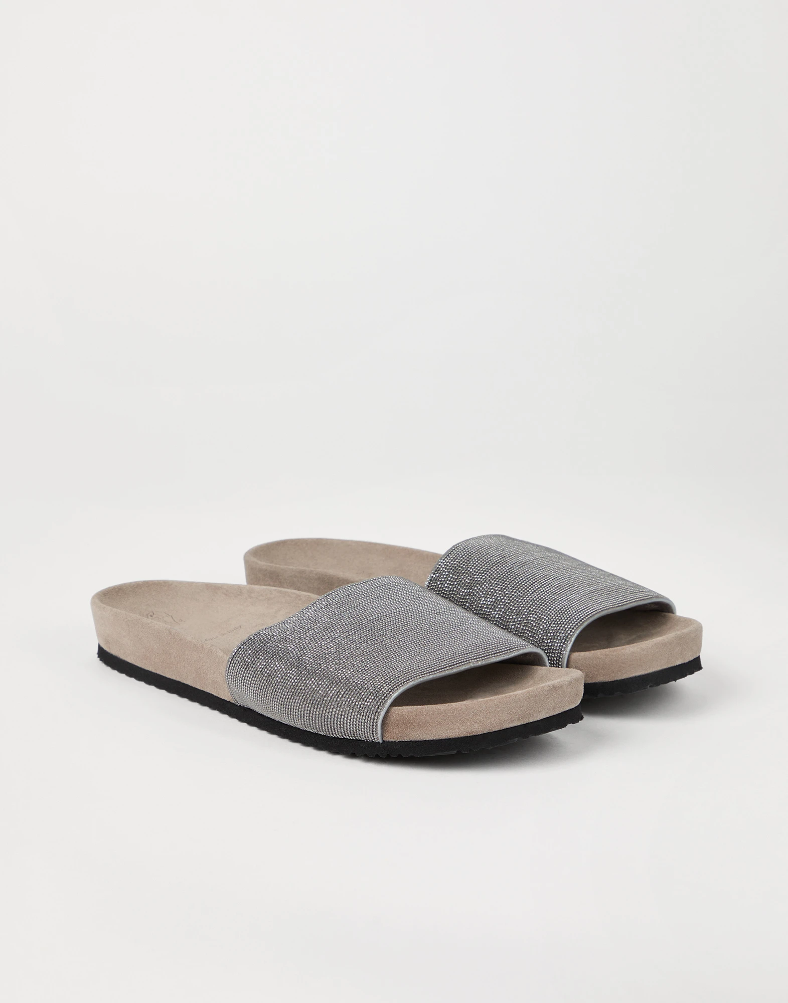 Suede slides