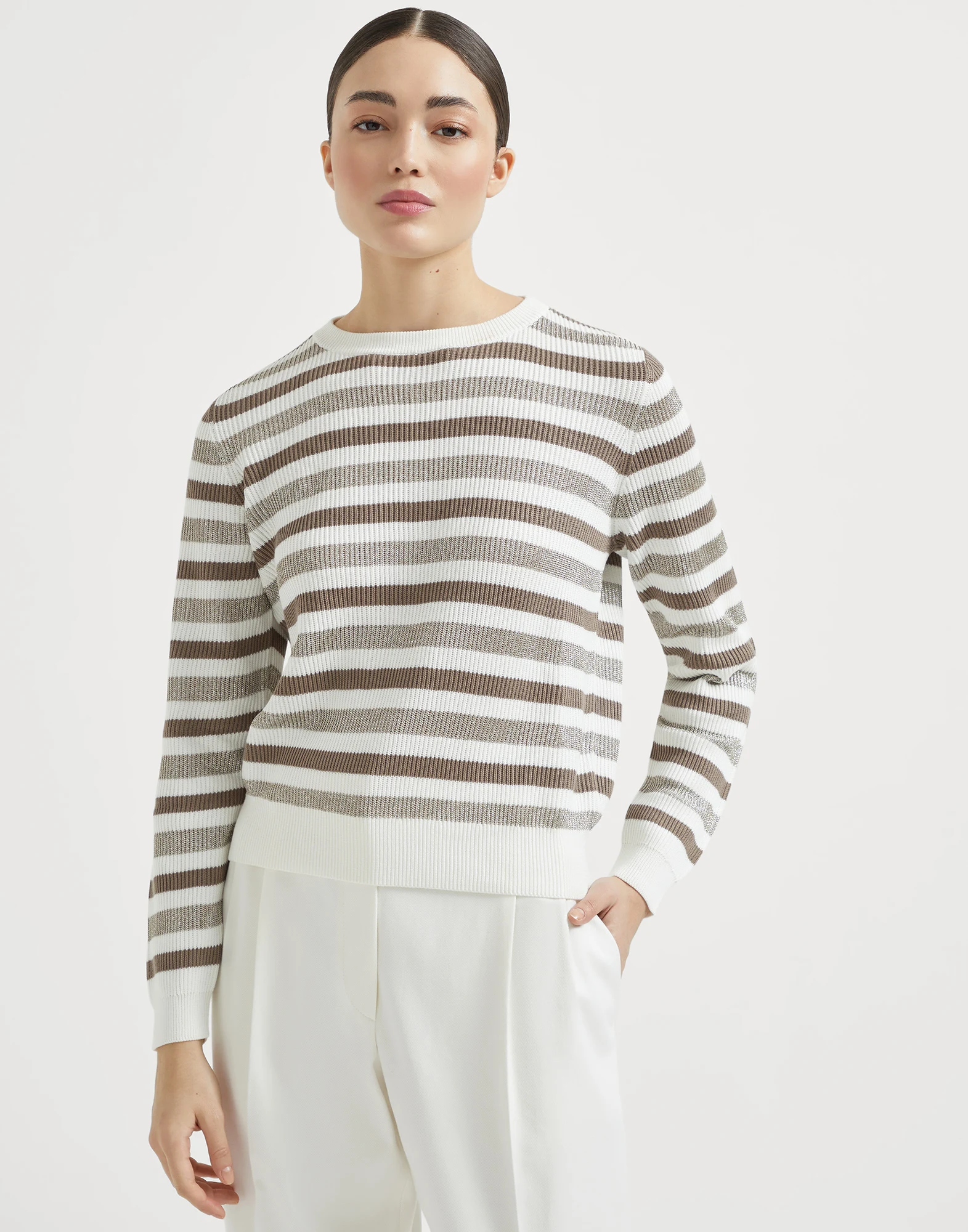 Cotton Sparkling yarn sweater