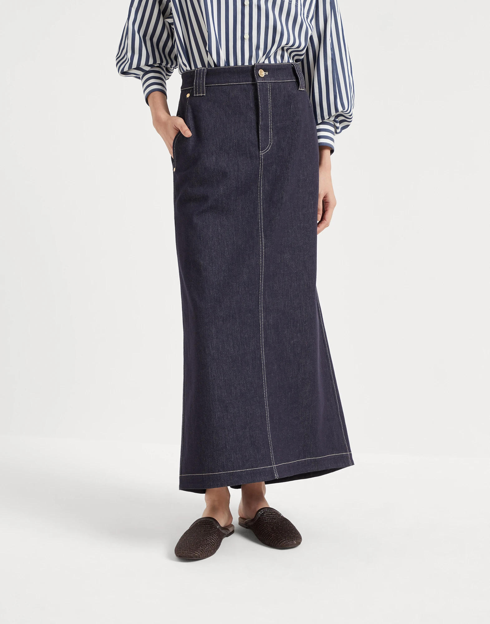 Five-pocket skirt