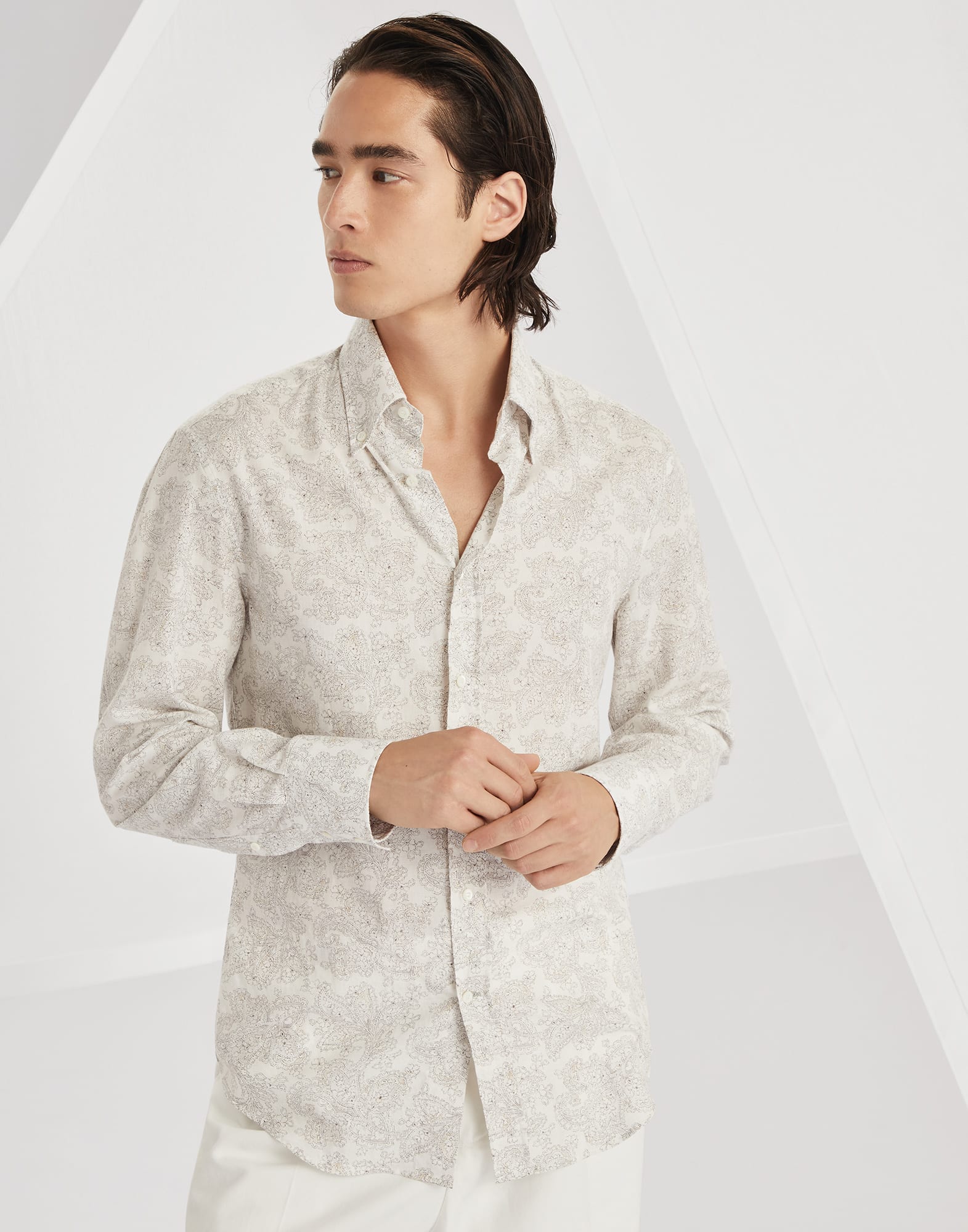 Button-down collar shirt