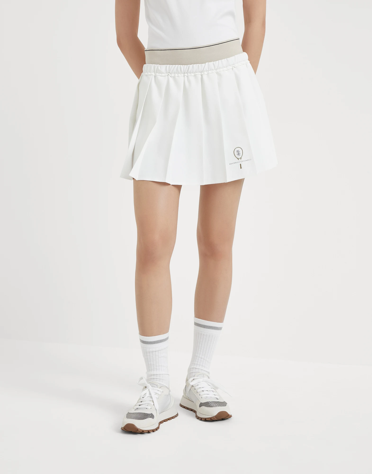 Miniskirt with Tennis Logo