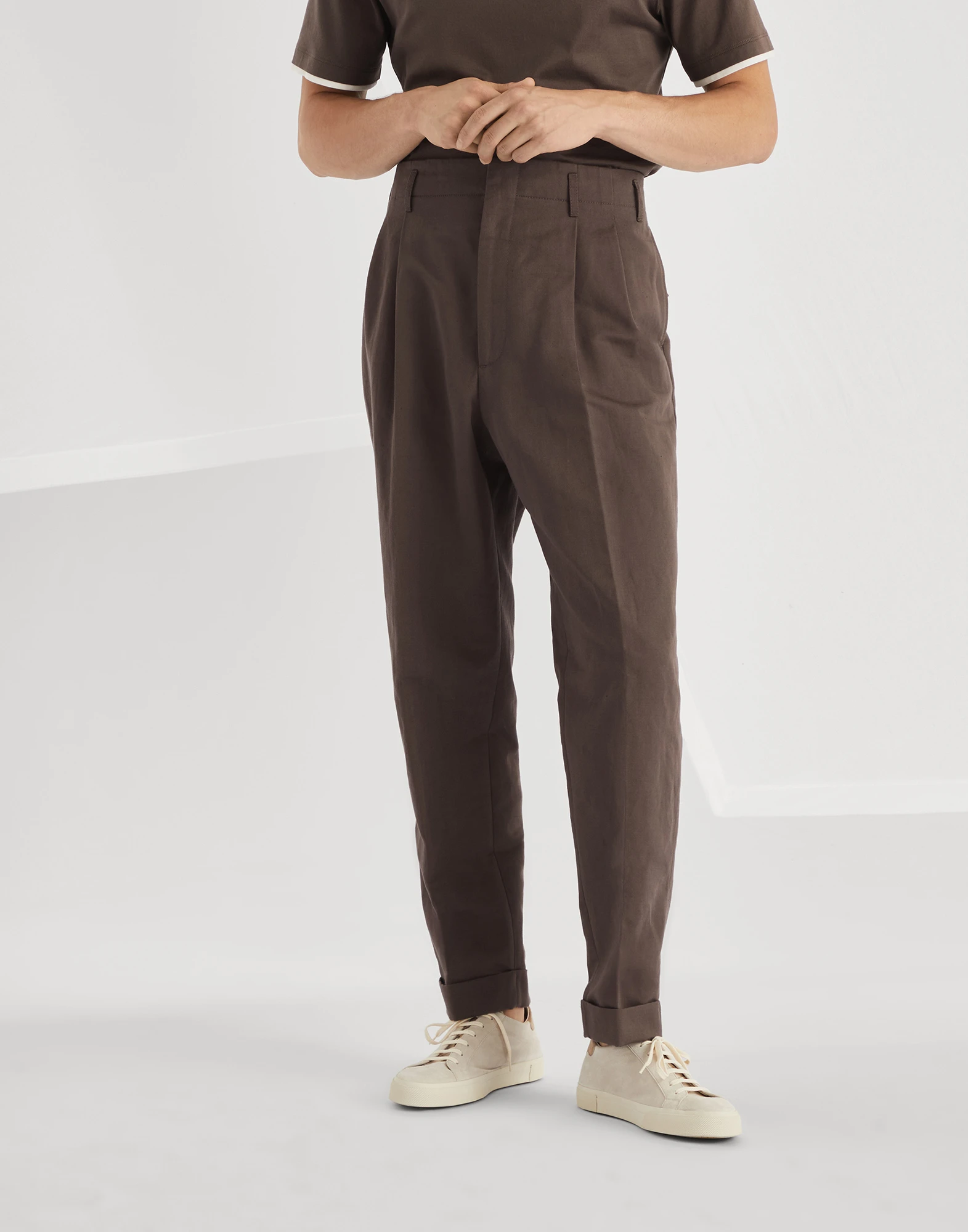 Gabardine trousers