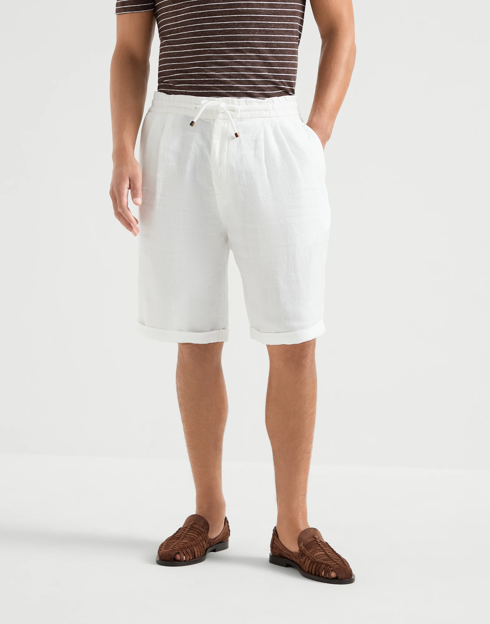 Bermuda shorts with drawstring