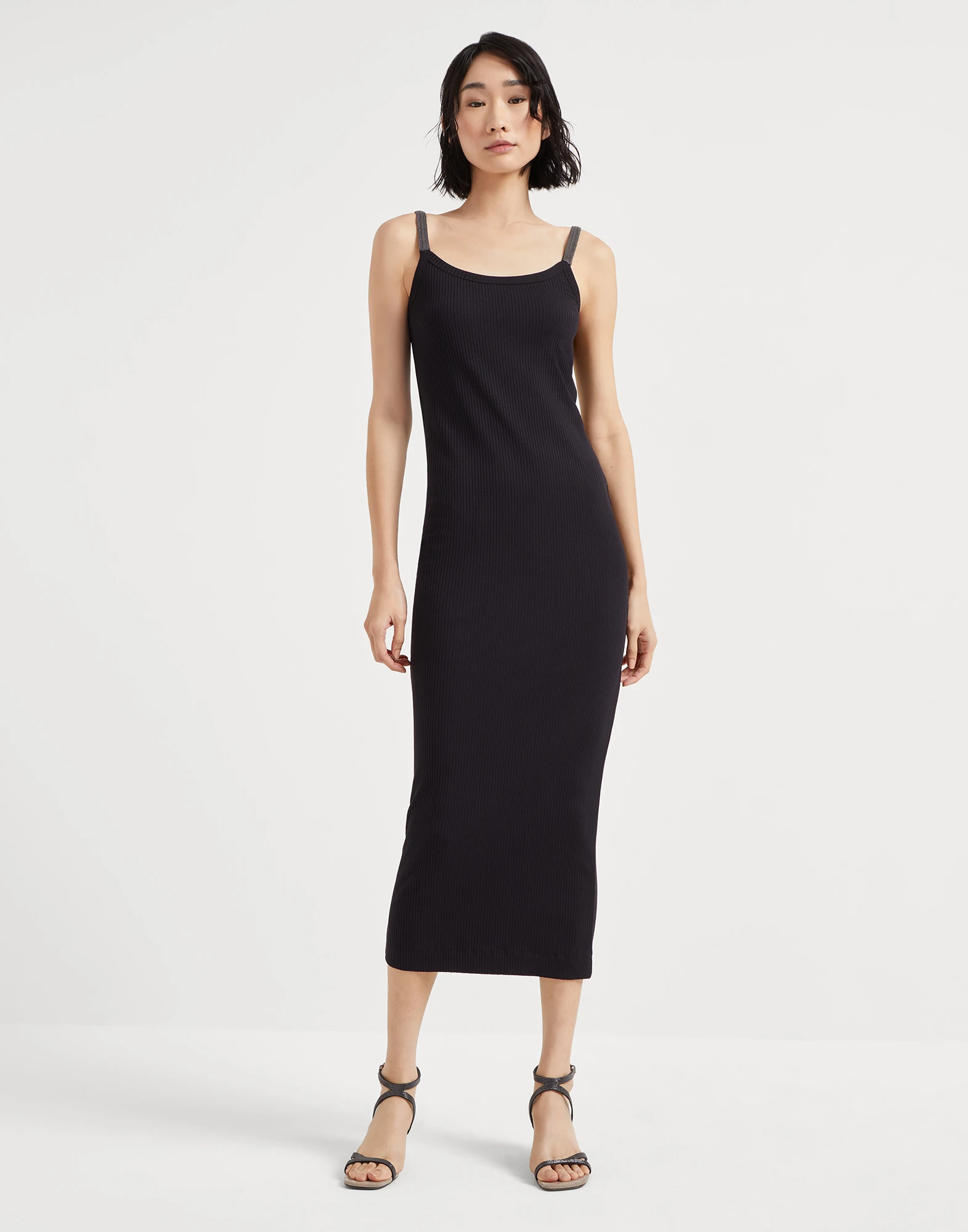 Tank dress with monili