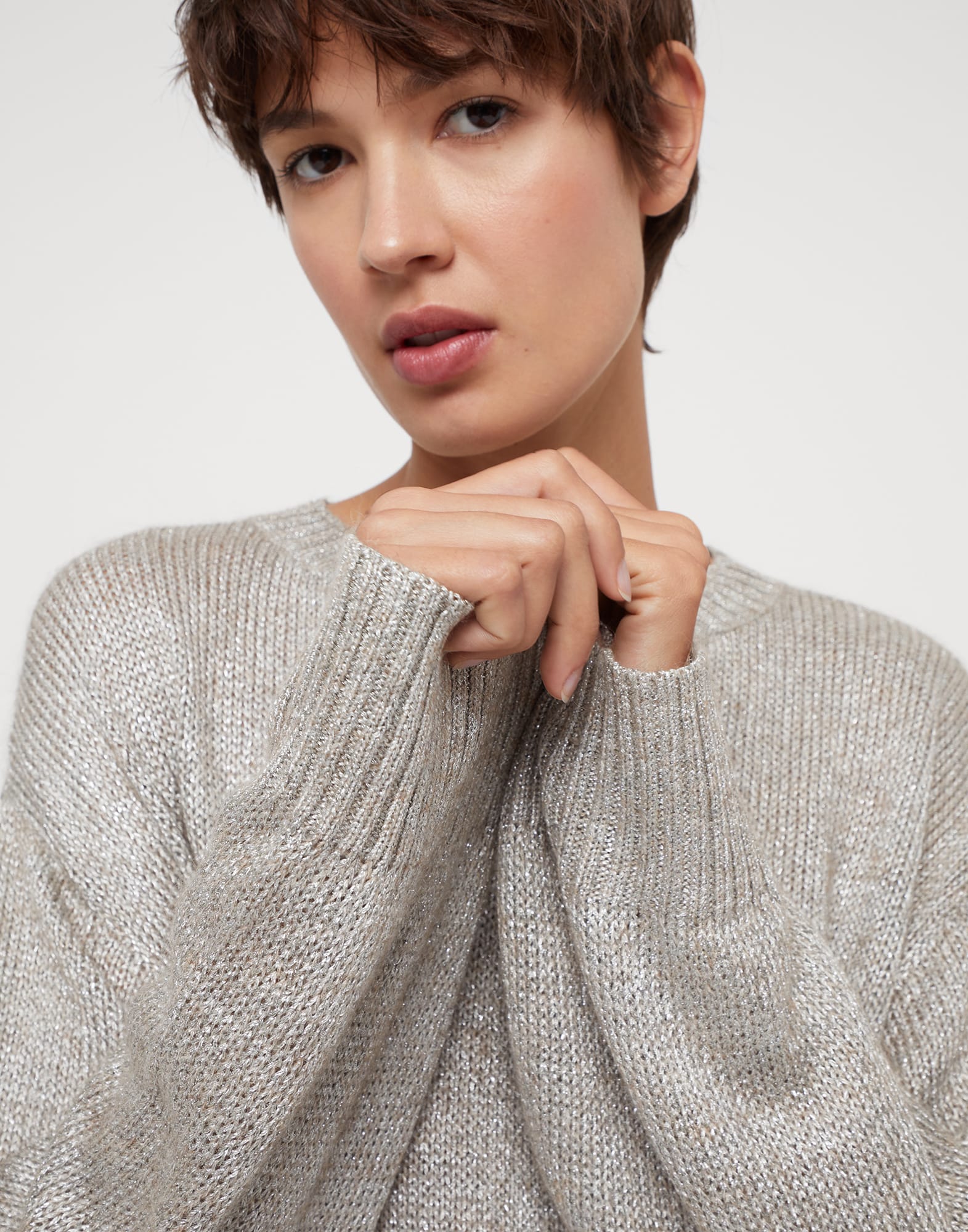 Sparkling mohair sweater