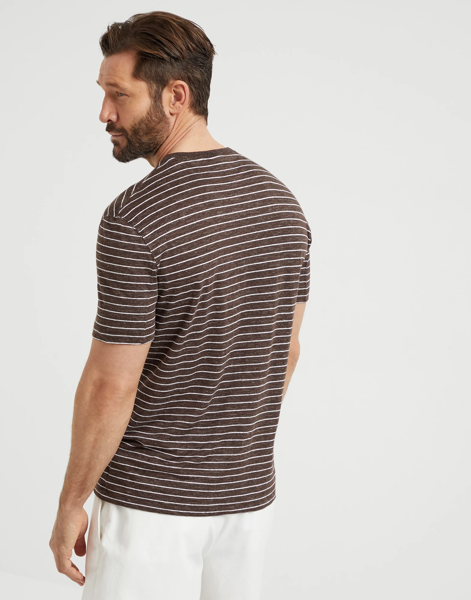 Striped jersey T-shirt