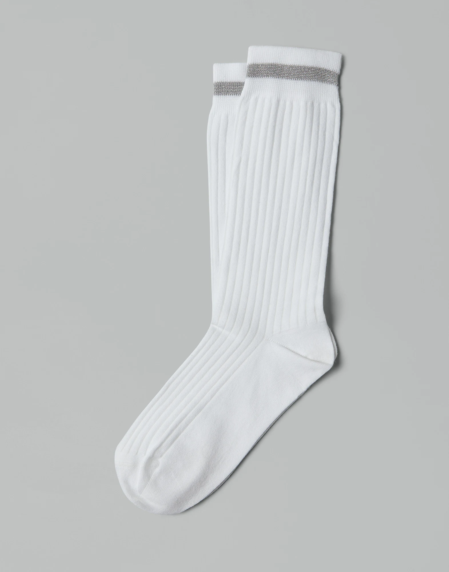 Ribbed cotton socks