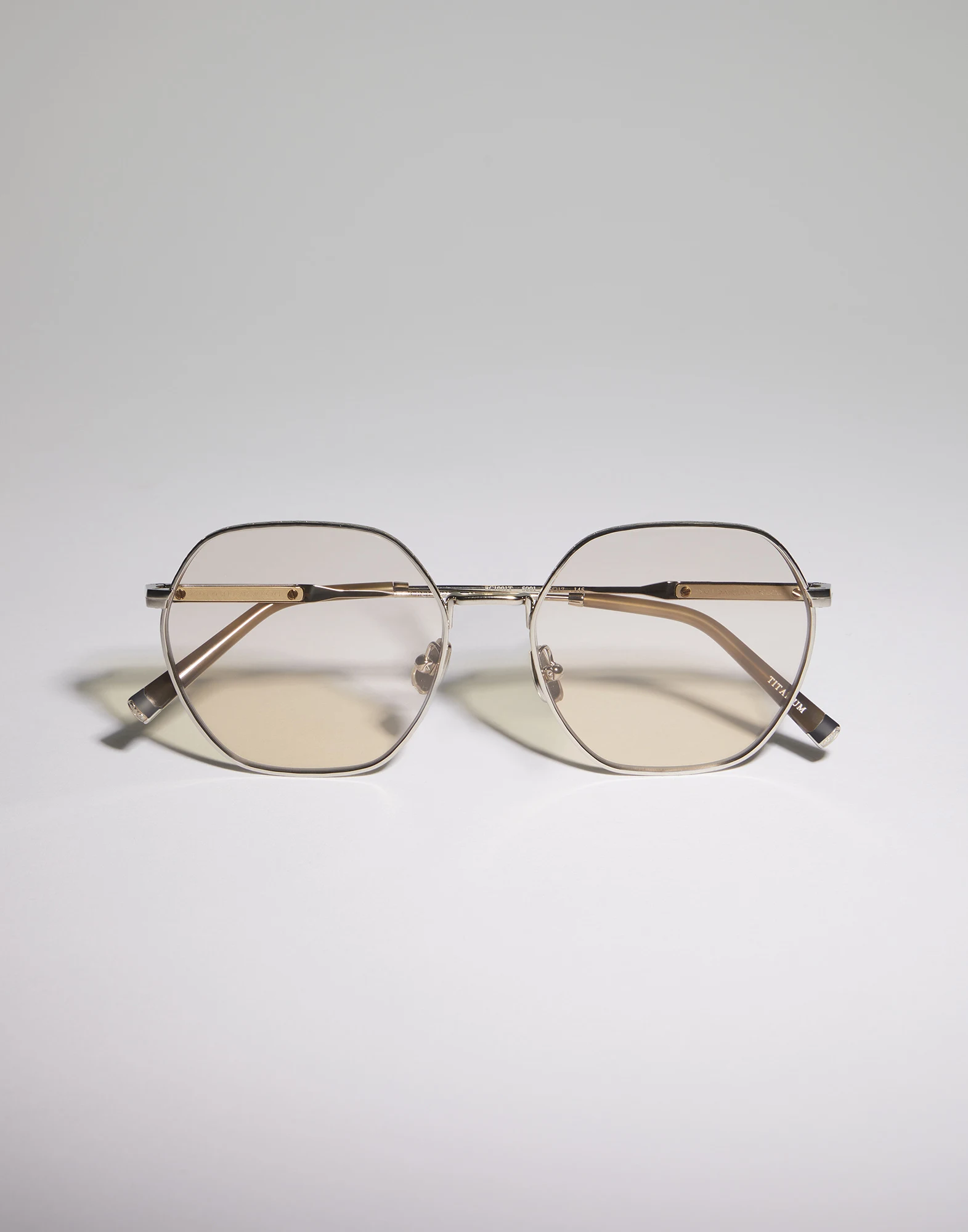 Intarsia Rays titanium glasses