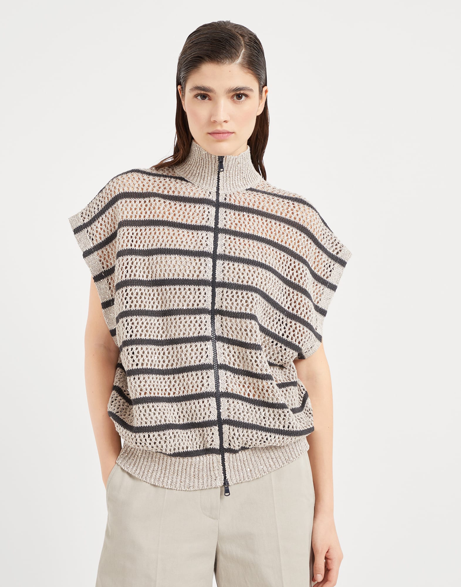 Dazzling Net cardigan