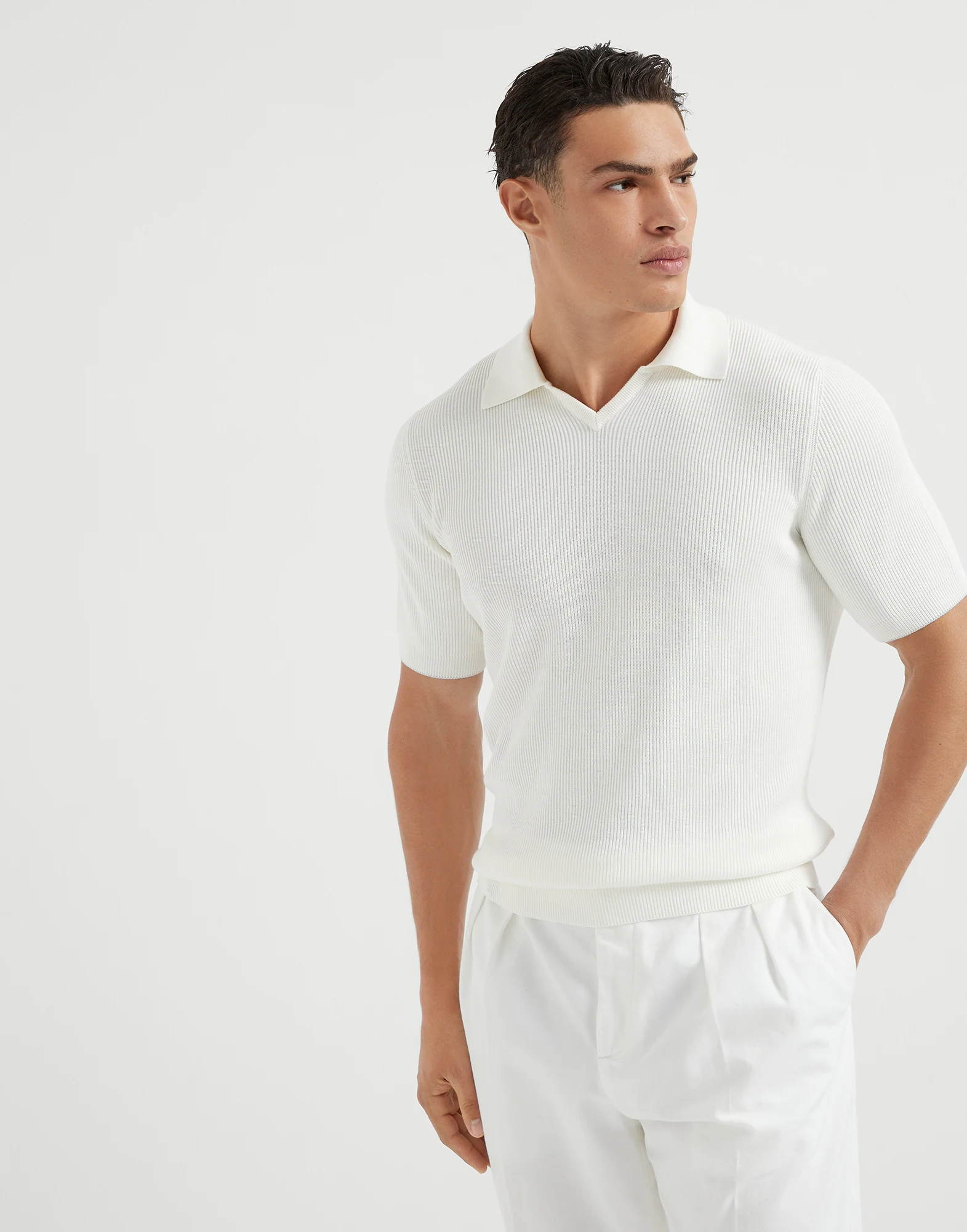 Polo-style sweater