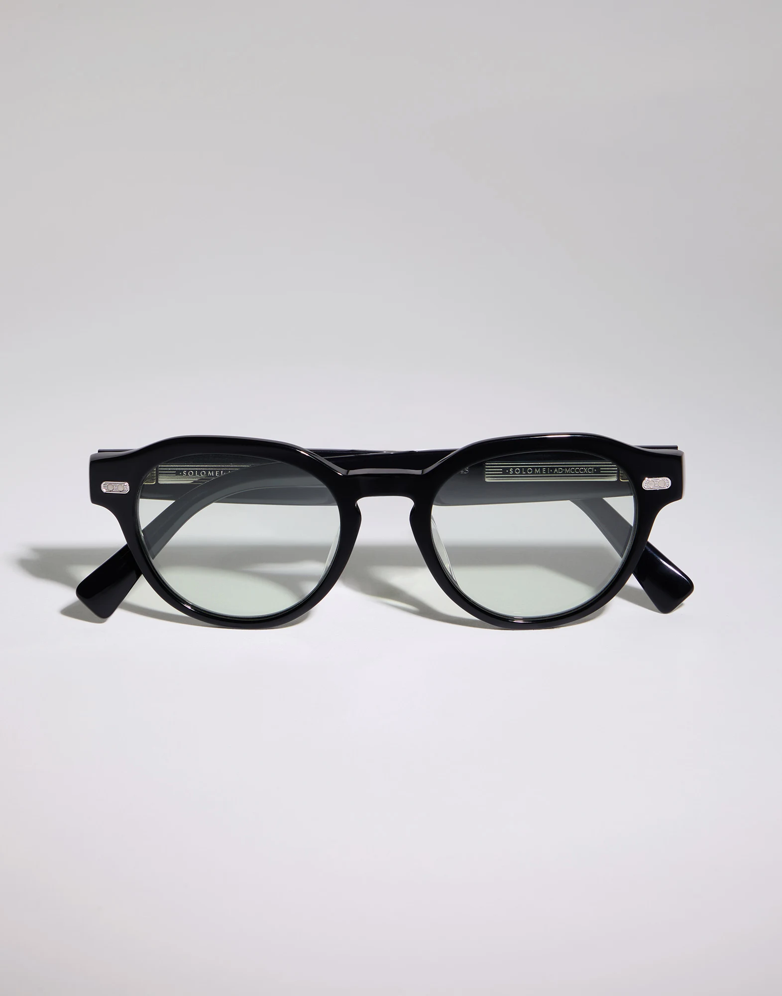 Round acetate frame