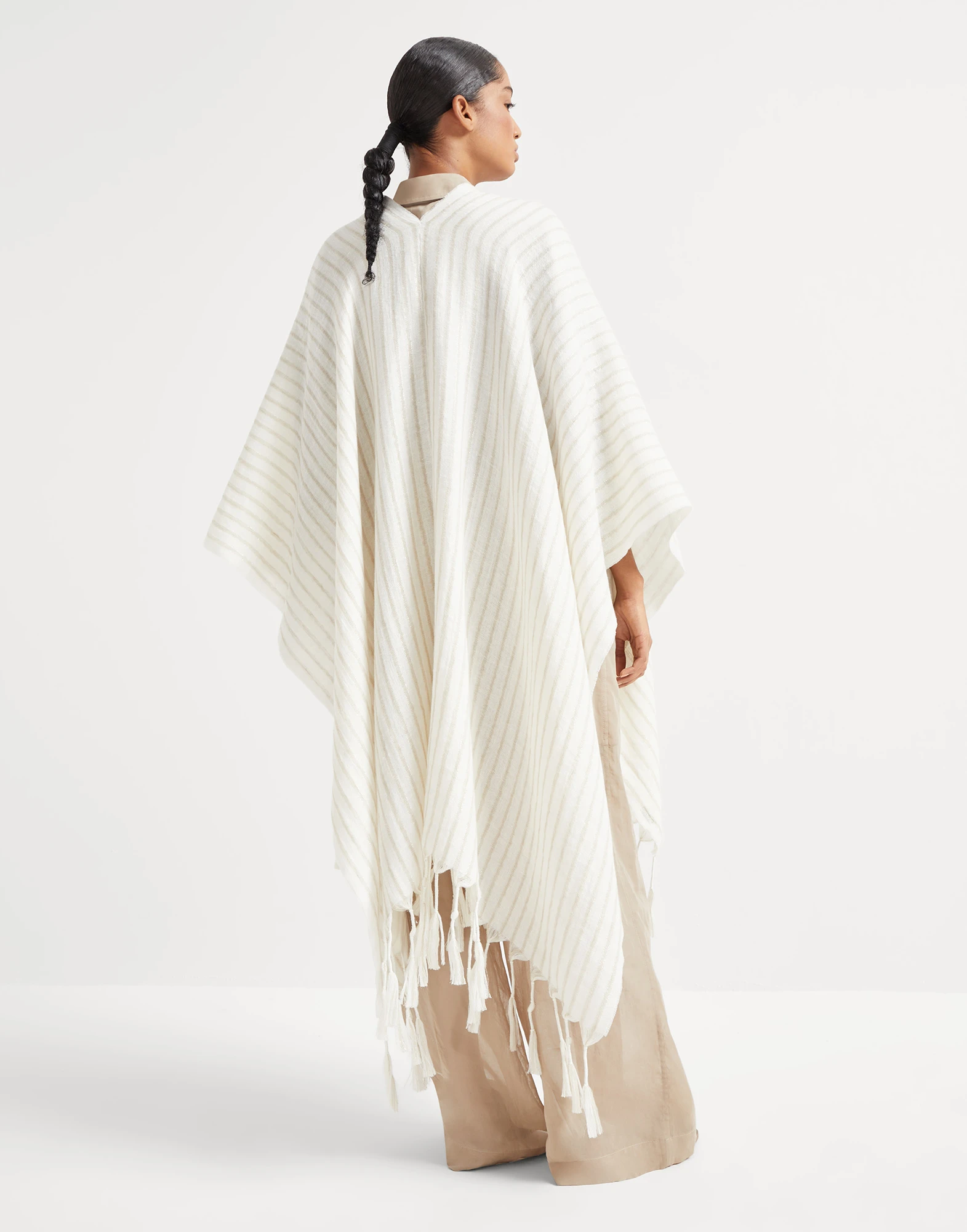 Double knit poncho