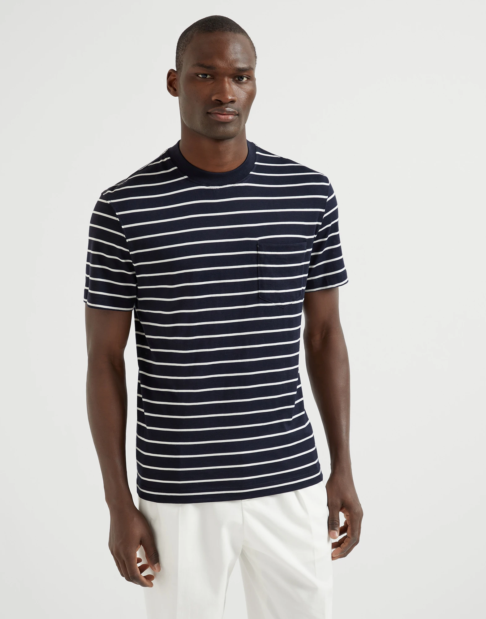 Striped jersey T-shirt