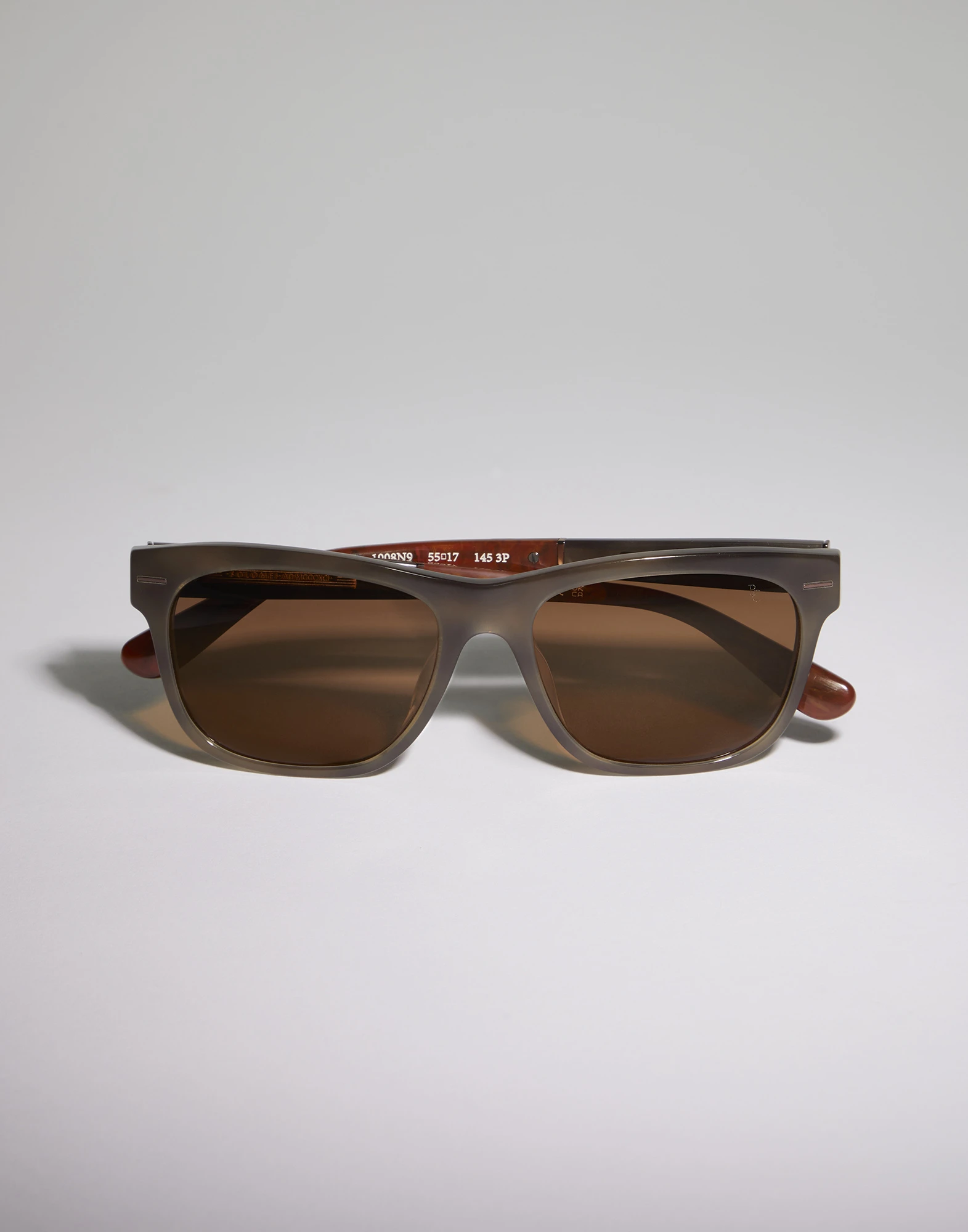 Sartorial Sunset acetate sunglasses with polarized lenses