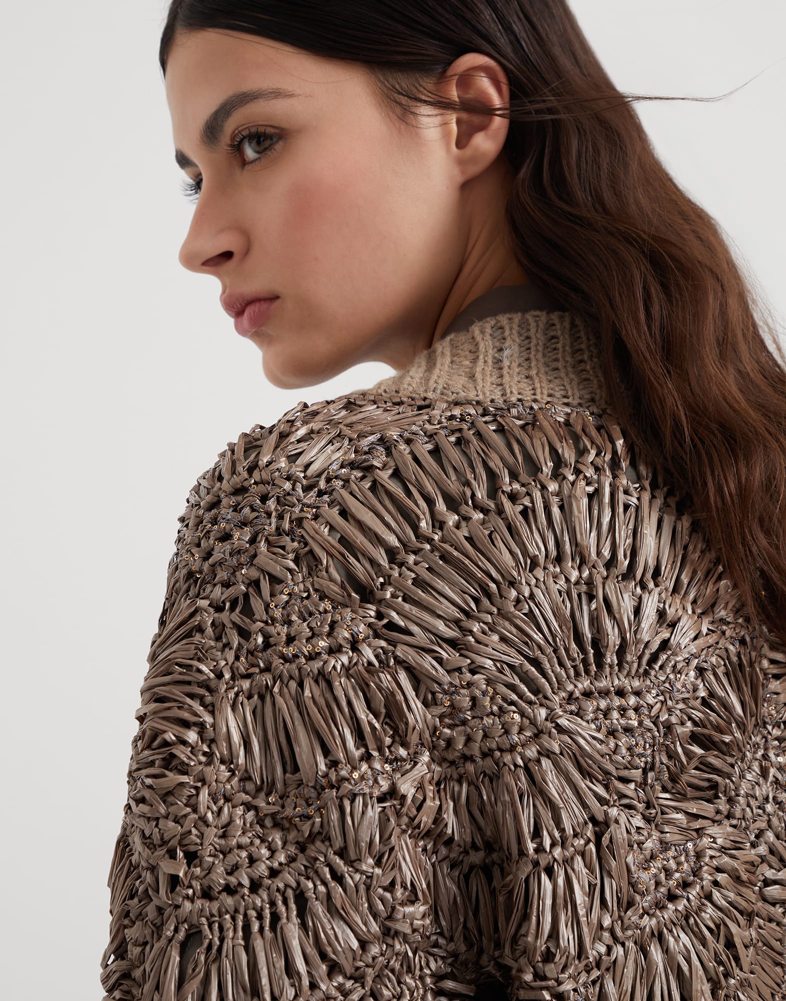 Handmade Dazzling Raffia OPERA cardigan