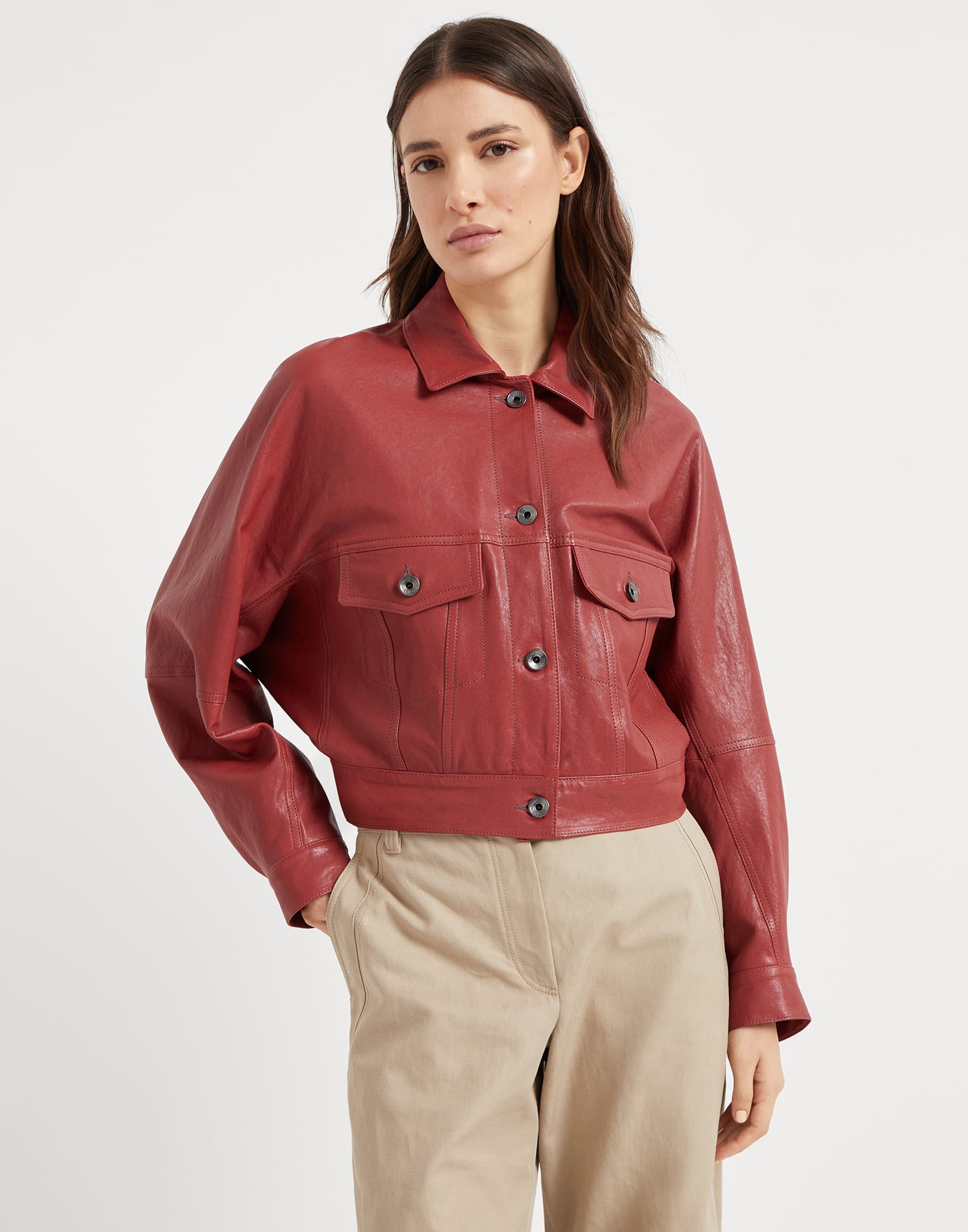 Leather outerwear