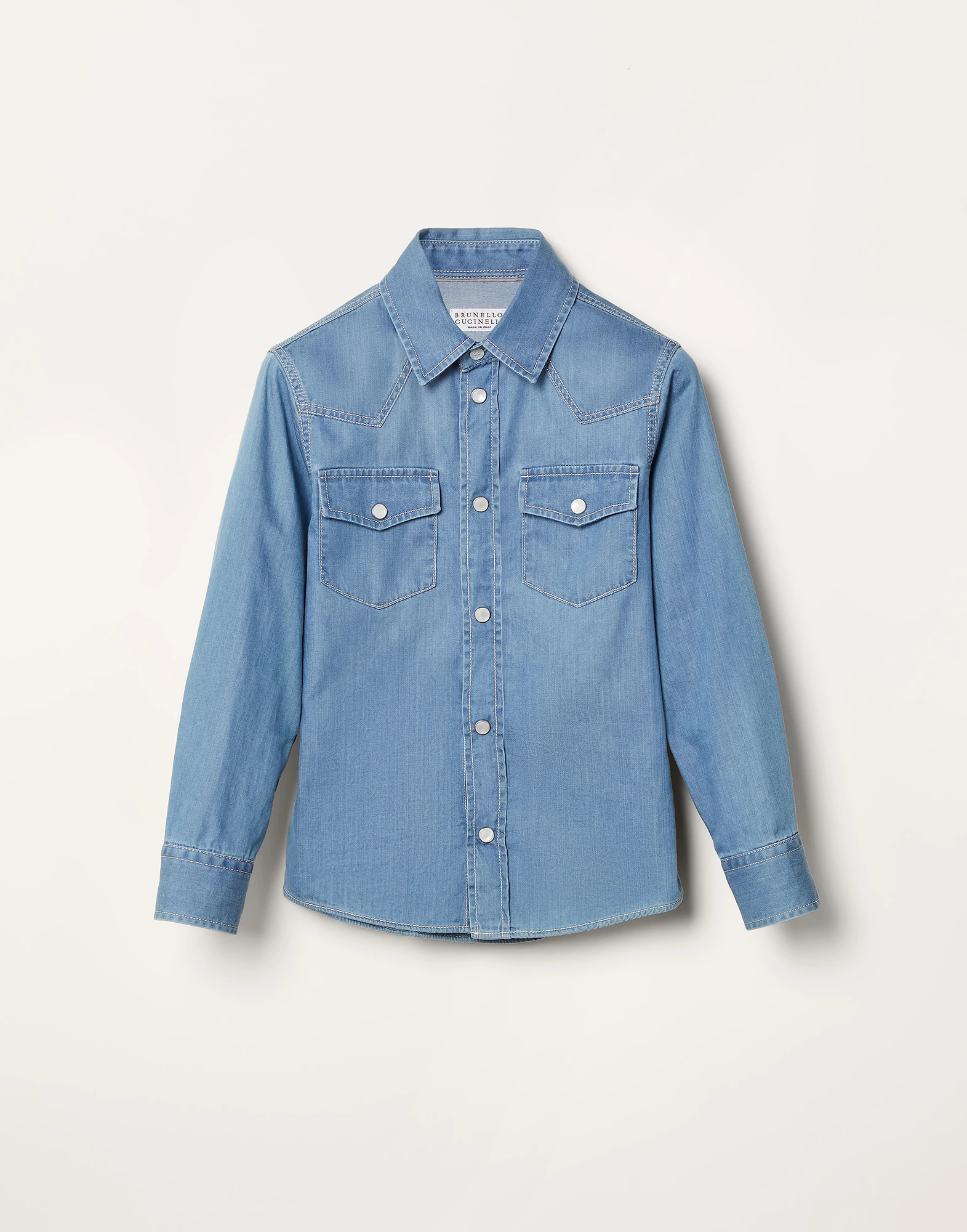 Lightweight denim western shirt