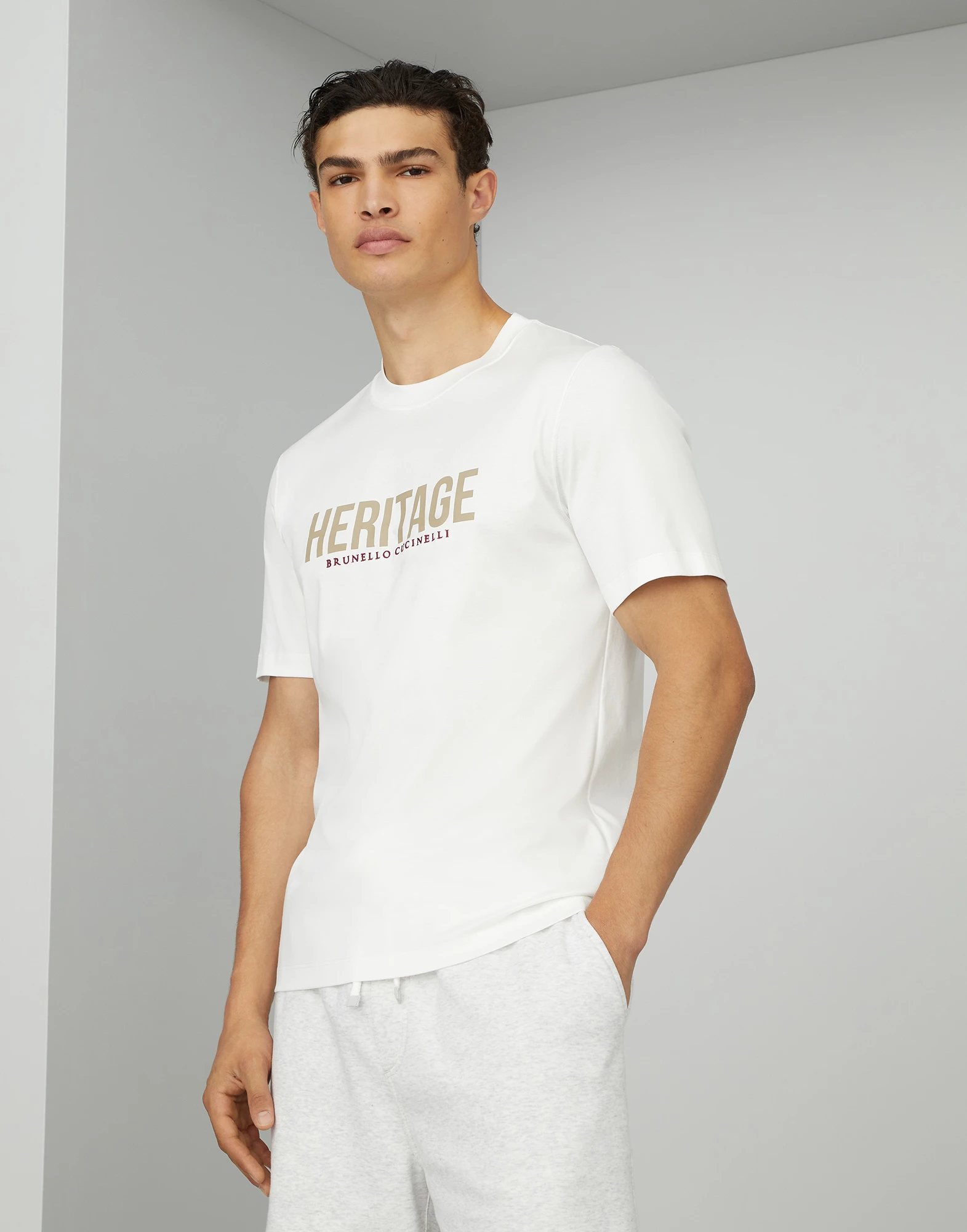 Cotton jersey T-shirt with print