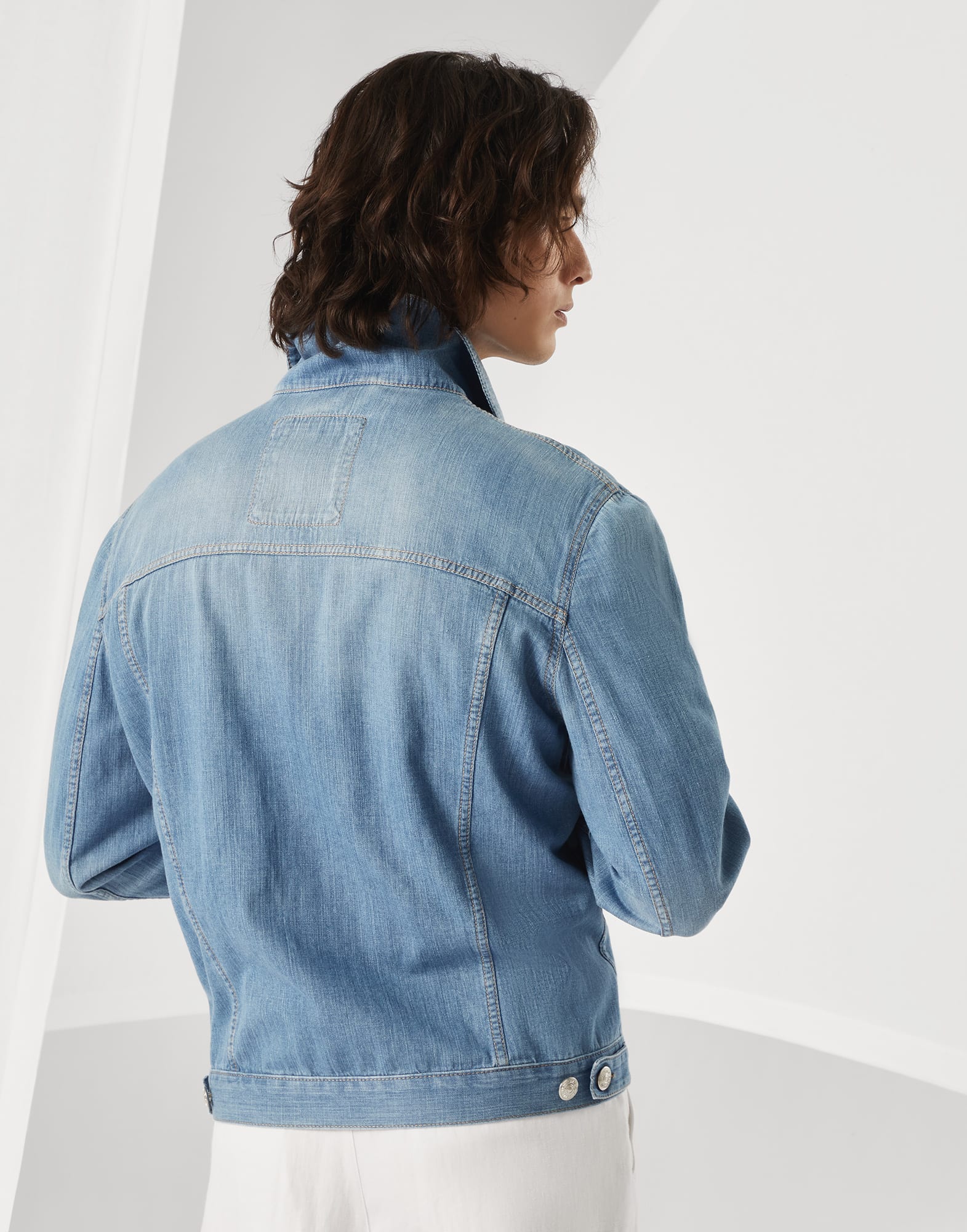 Denim four-pocket jacket