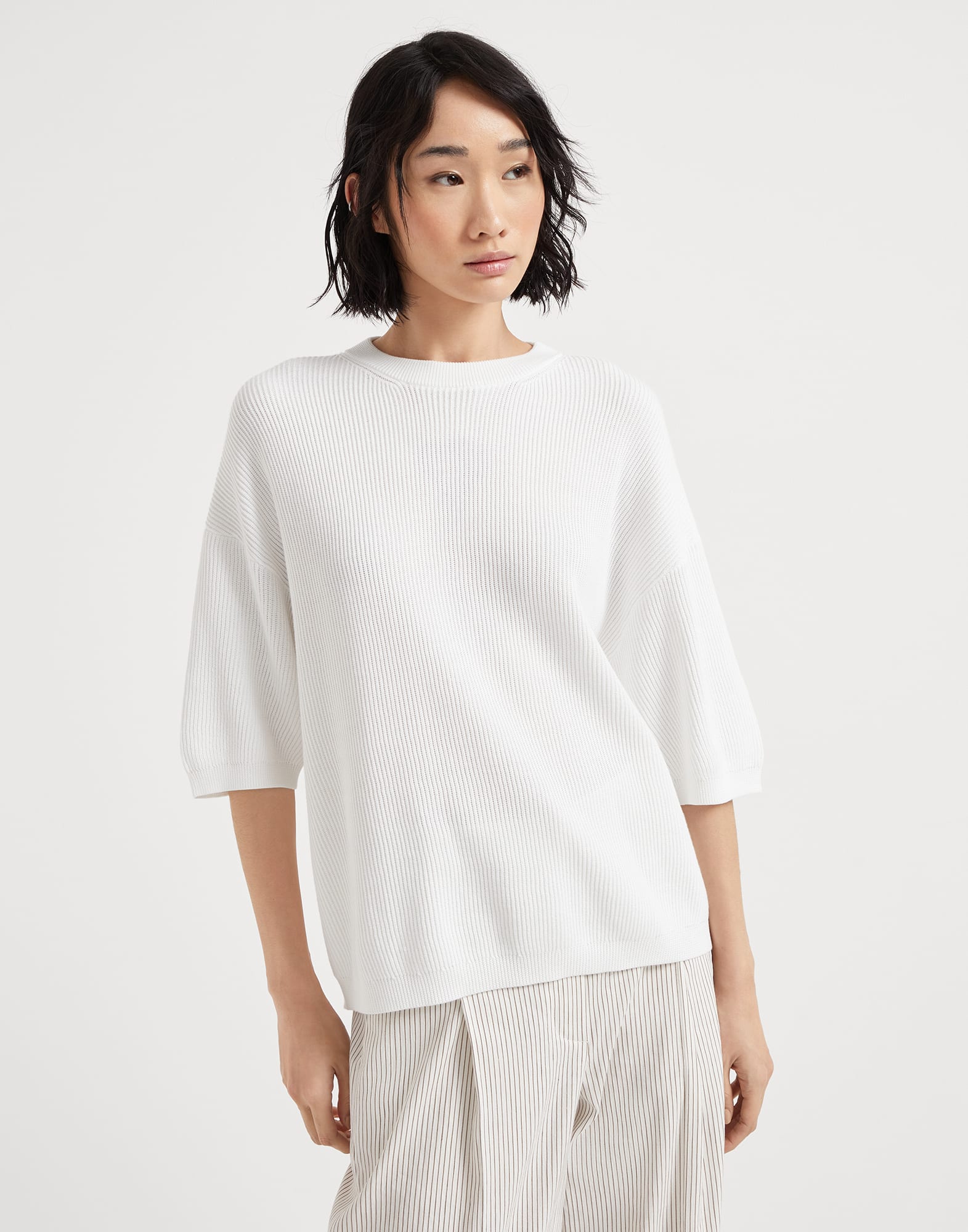 English Rib knit sweater