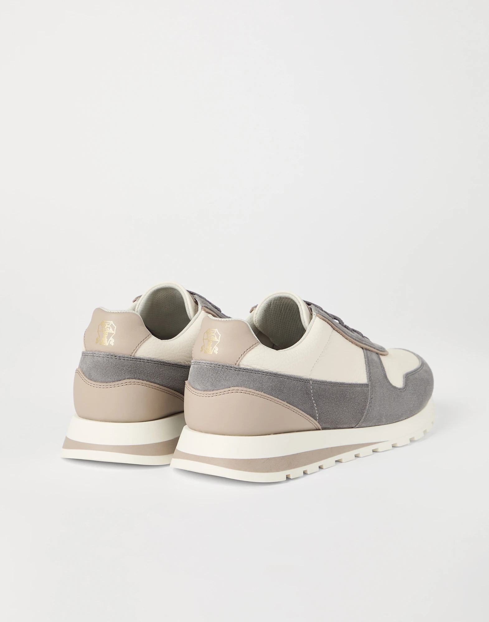 Calfskin and suede runners