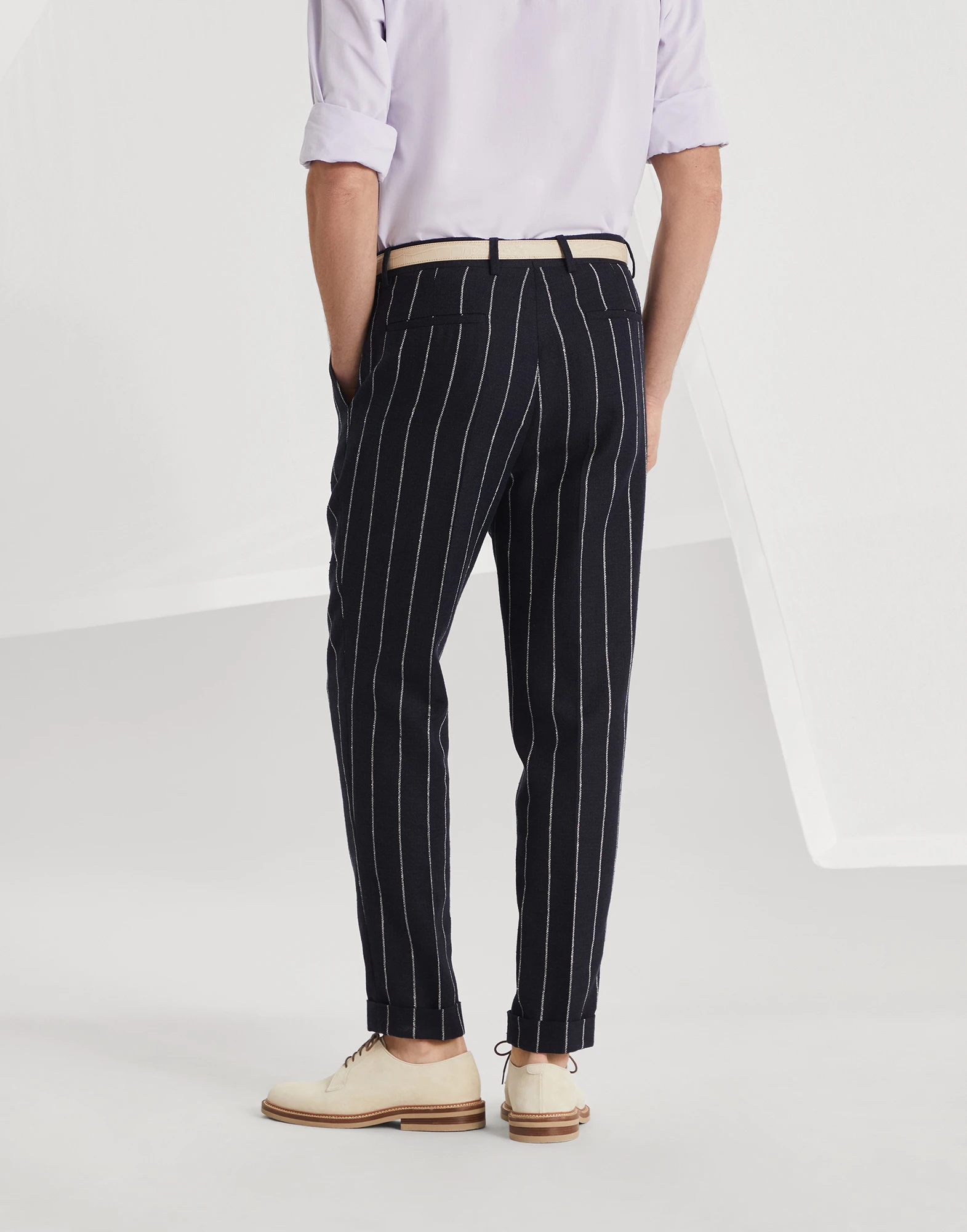 Linen and cotton trousers