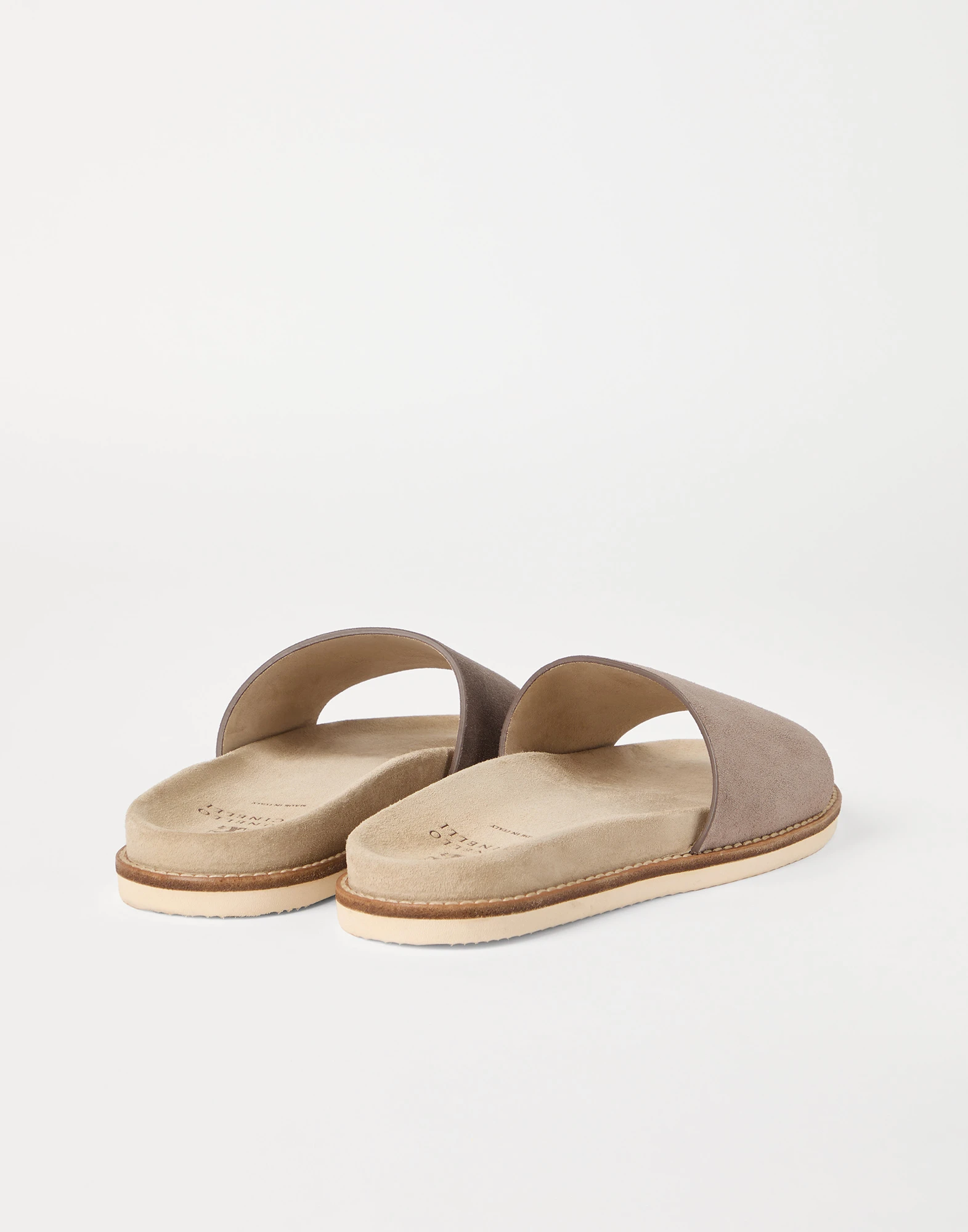 Suede slides