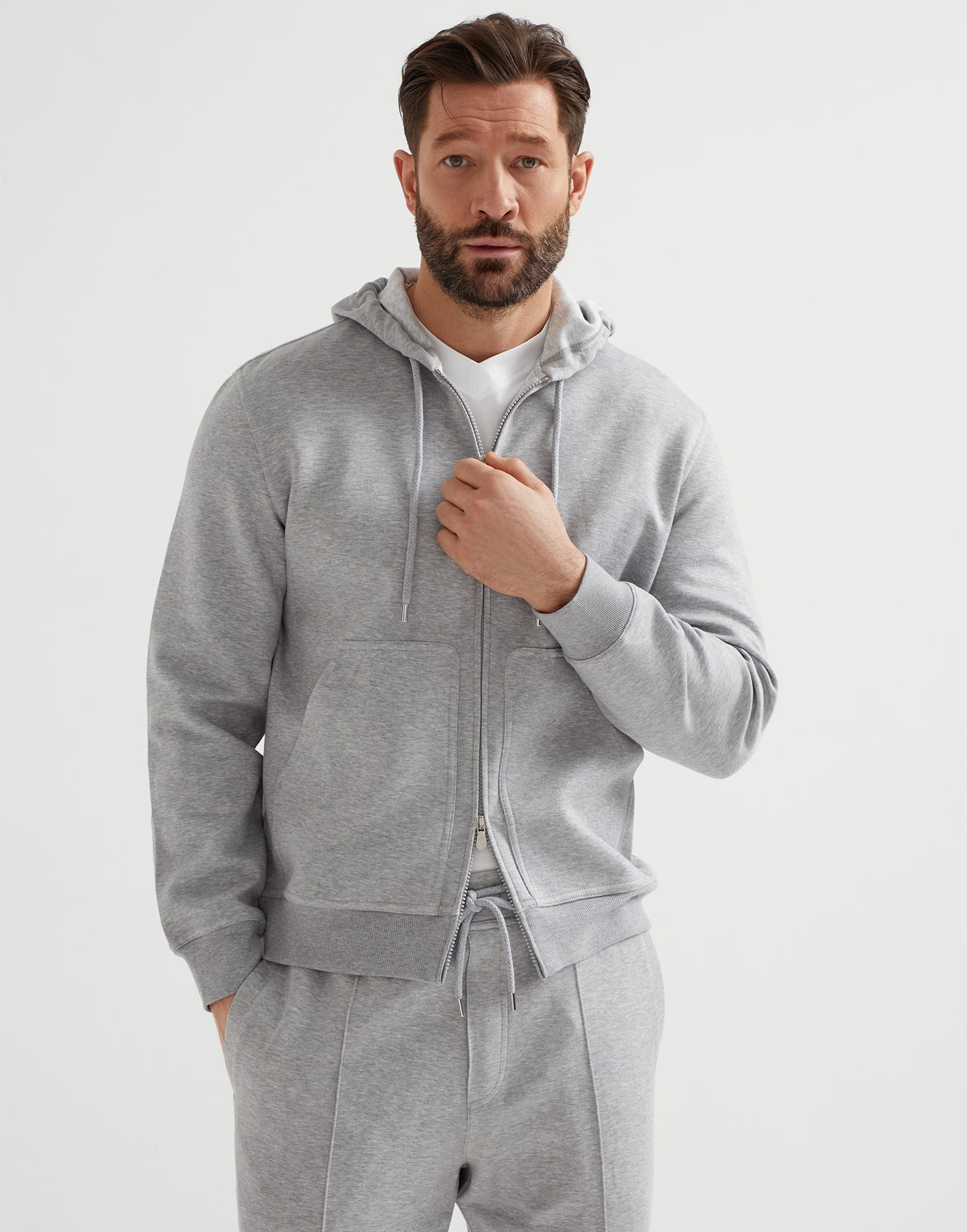 Double cloth sweatshirt